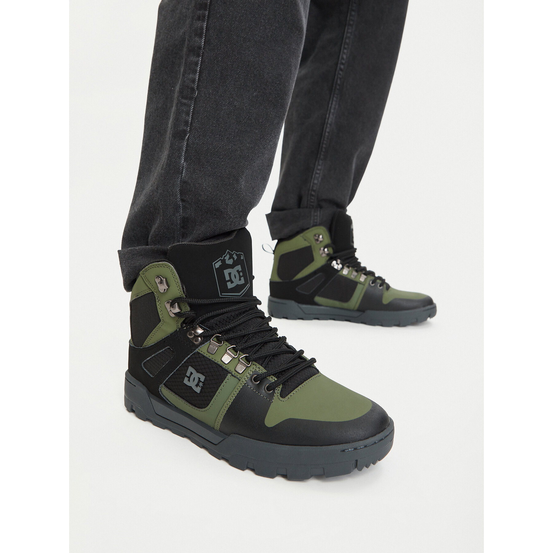 Сникърси DC Shoes EO-PURE HIGH TOP WR BOOT DC01803003 Тъмнозелен