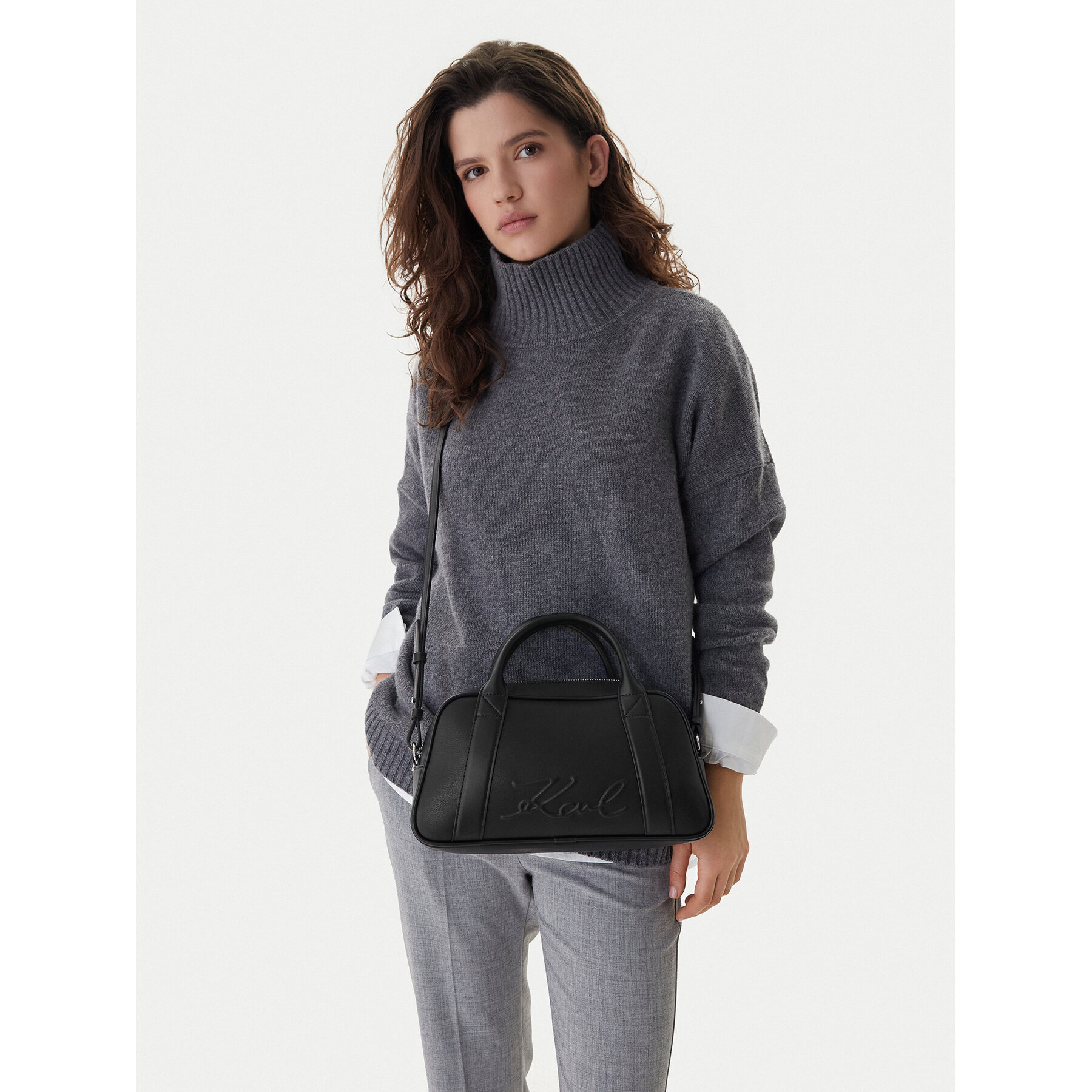 Дамска чанта KARL LAGERFELD B1W30068 Черен