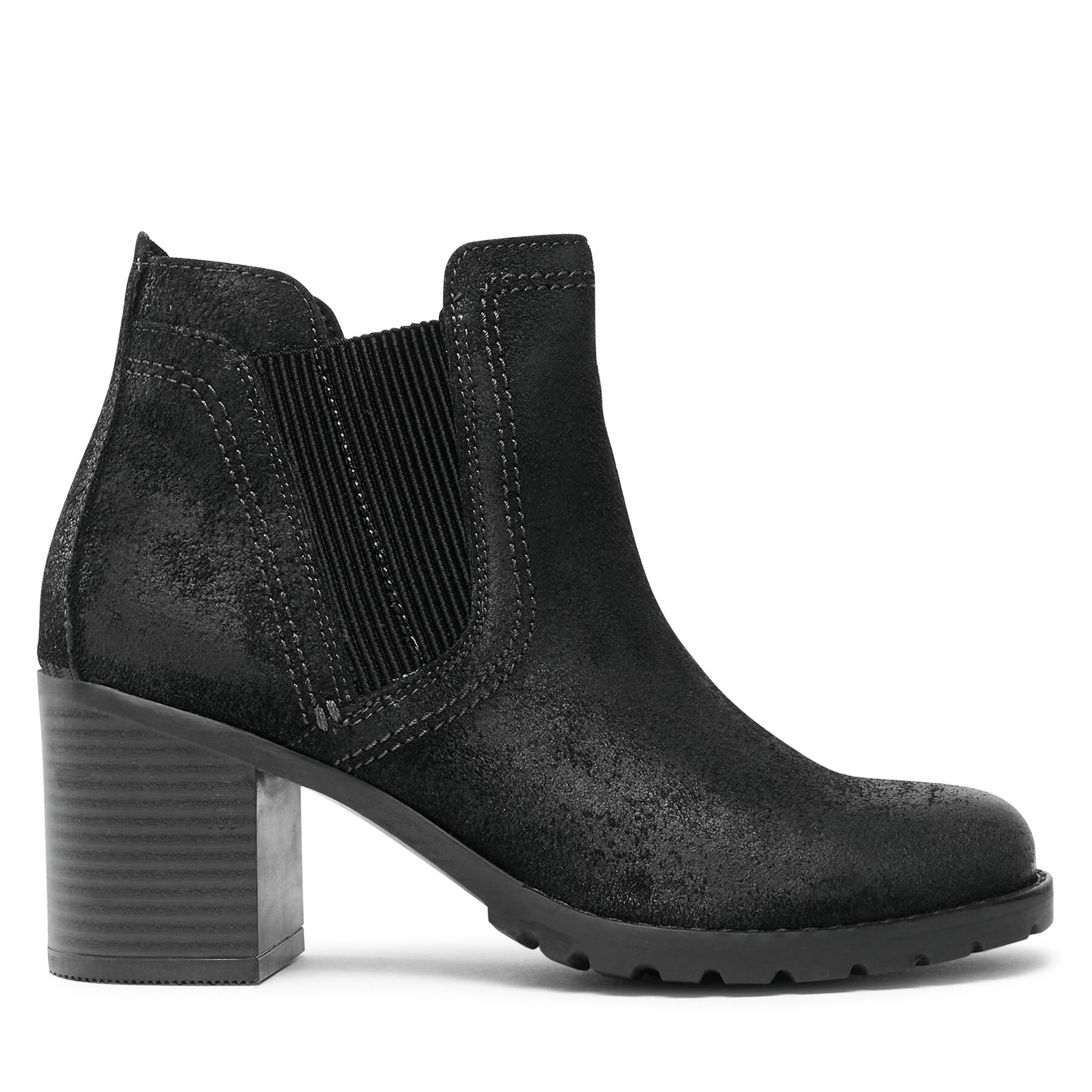 Botines Clarks Leda Up 261749624 Negro