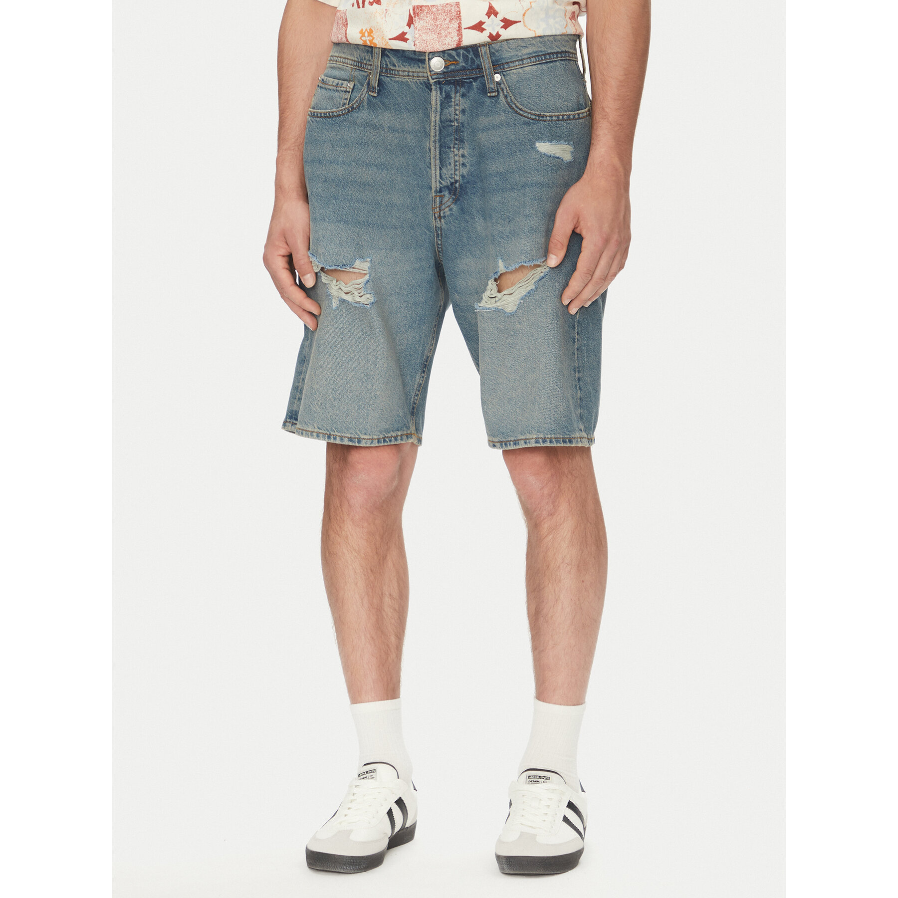 Jack & Jones Jeansshorts Alex 12274957 Blau Loose Fit