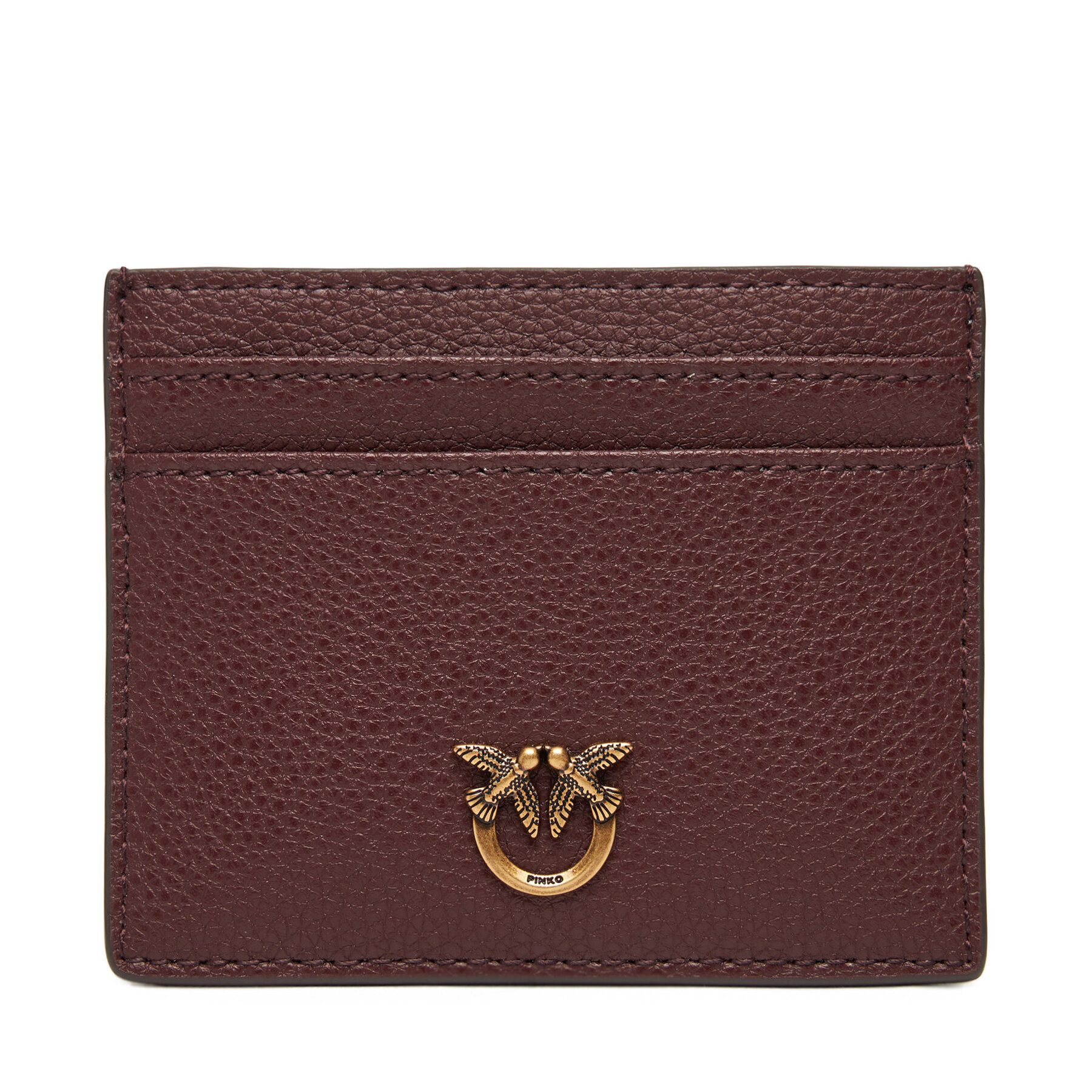 PINKO Θήκη πιστωτικών καρτών PINKO Card Holder Simply AI 25-26 PCPL 103762 A29Q Καφέ