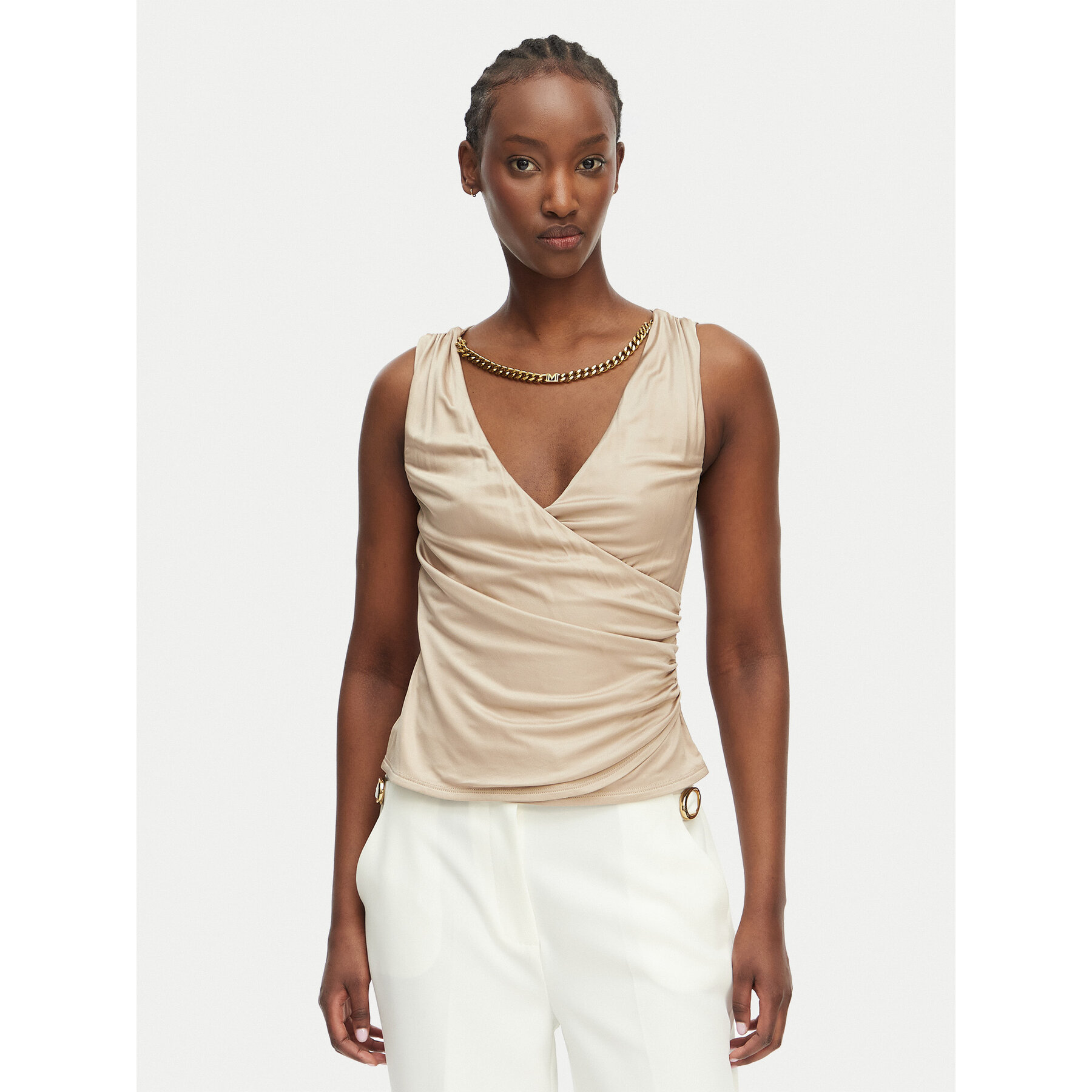 Marciano Guess Τοπ G6GP11 K3617 Μπεζ Slim Fit