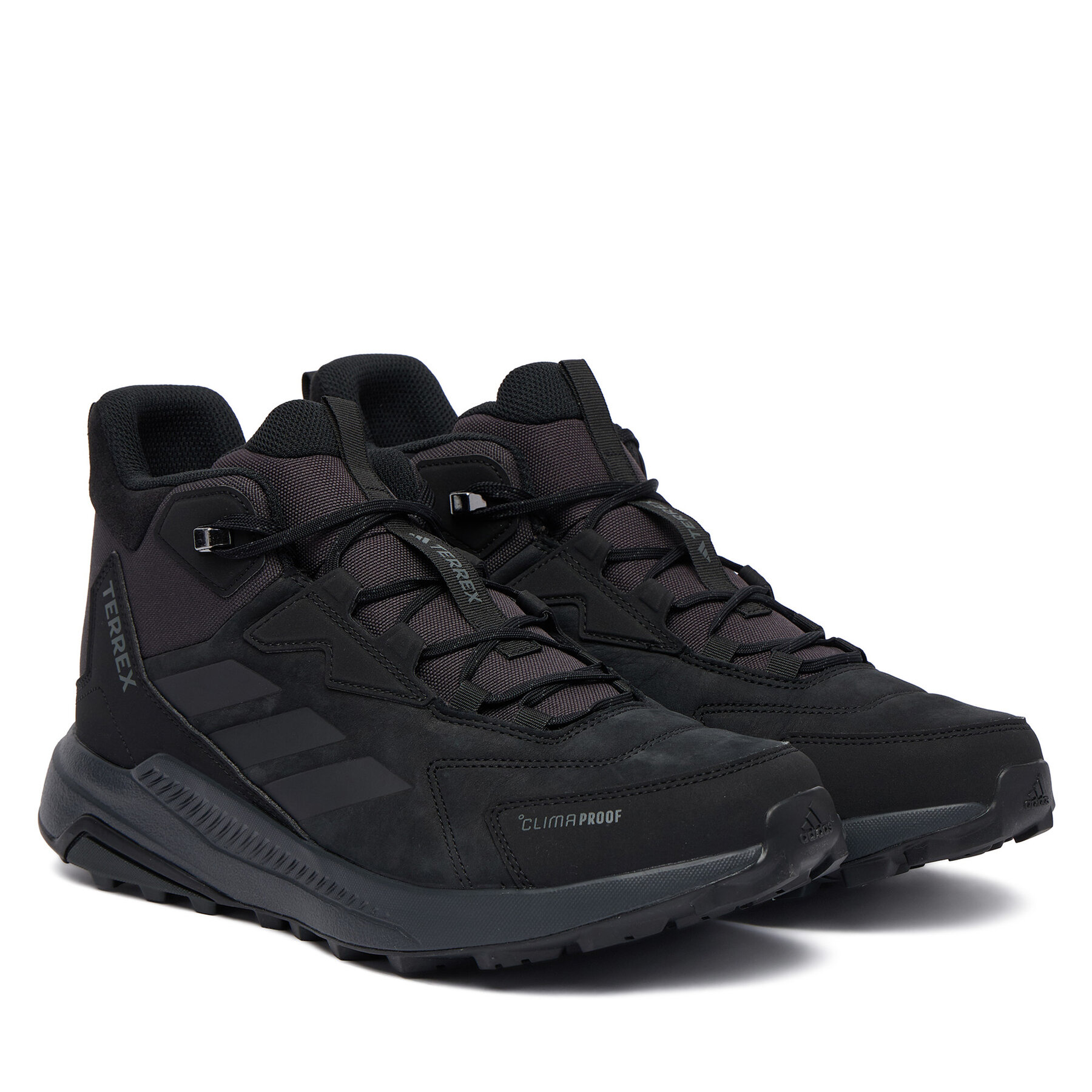 Trekkings adidas Terrex Anylander Leather Mid Climaproof Hiking Shoes KH8875 Negru