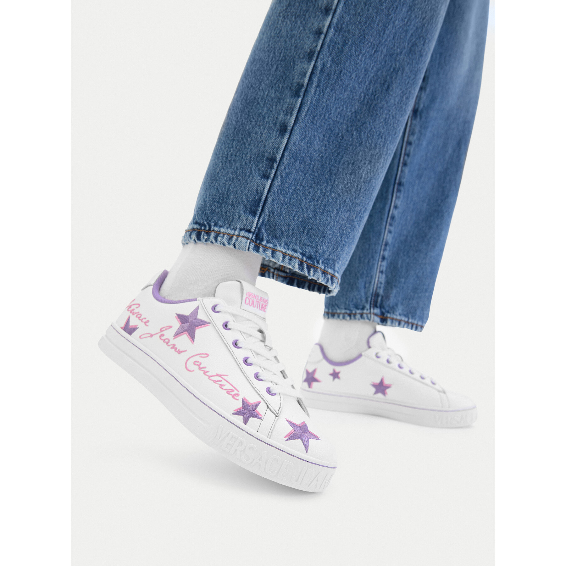 Superge Versace Jeans Couture 80VA3SK4 ZPB74 MD7 Bela