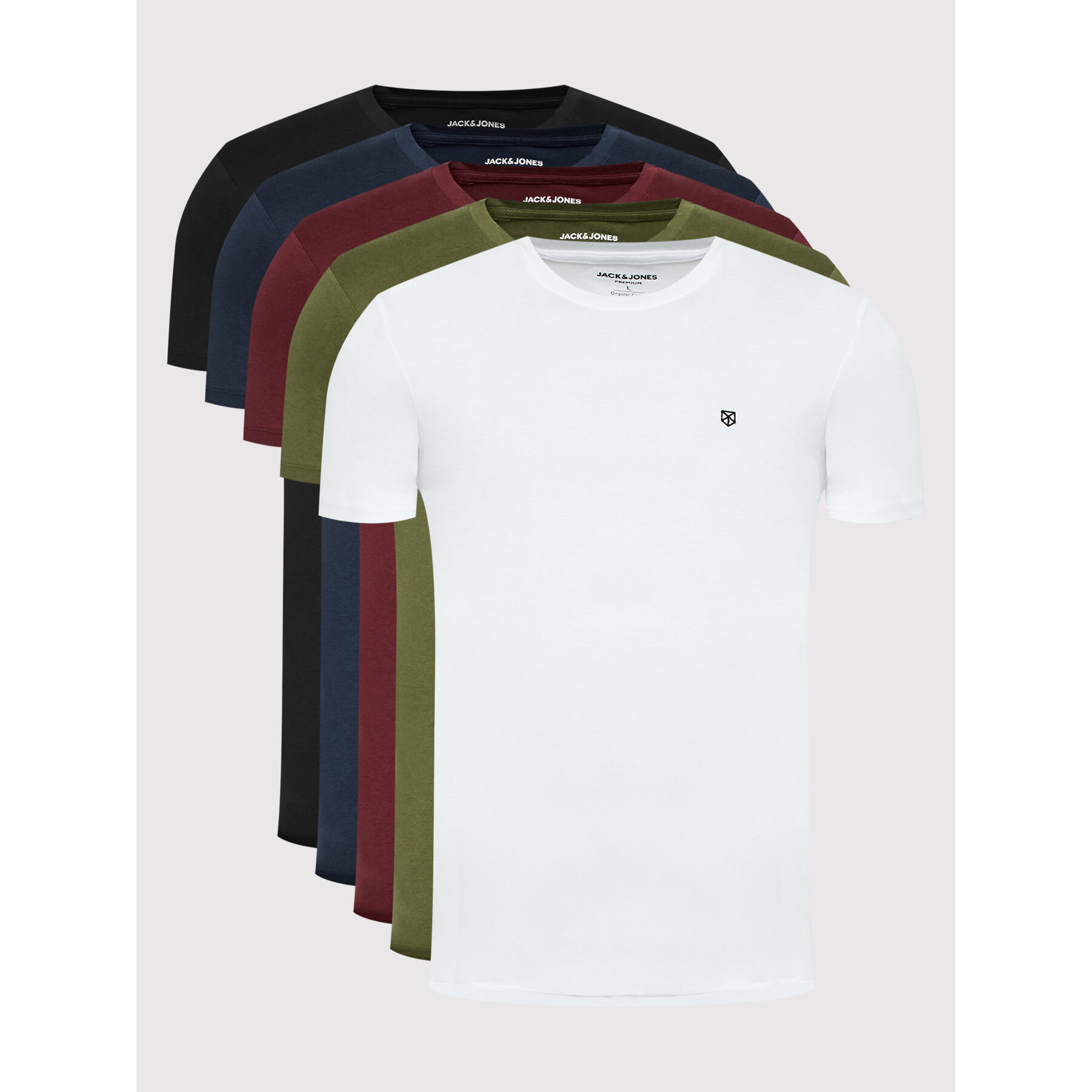 Jack & Jones Marškinėlių komplektas Brody 12190468 Spalvota Regular Fit