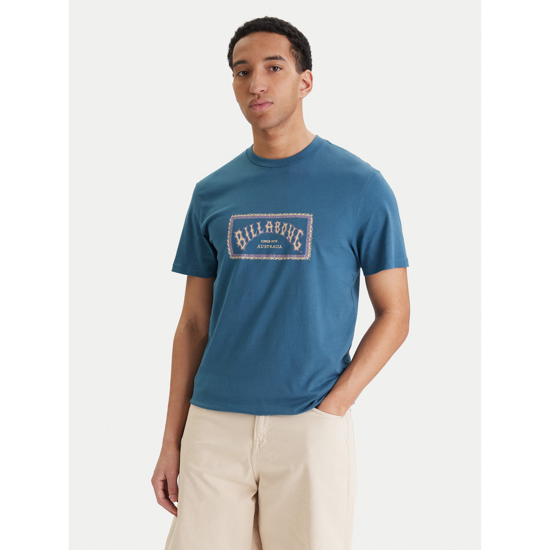 Billabong T-Shirt Arch Frame EBYZT00341 Blau Regular Fit