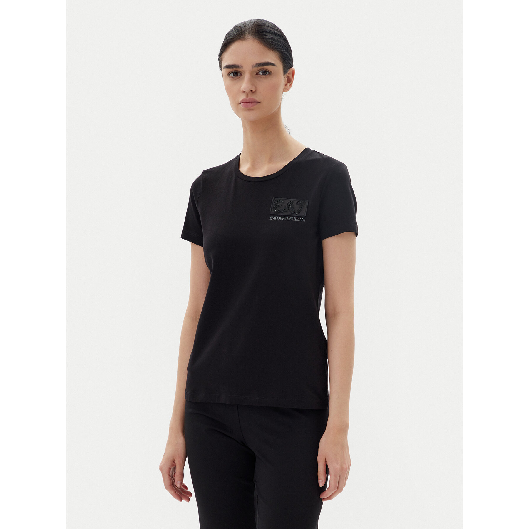EA7 Emporio Armani Póló 7W000492 AF10373 UC001 Fekete Regular Fit