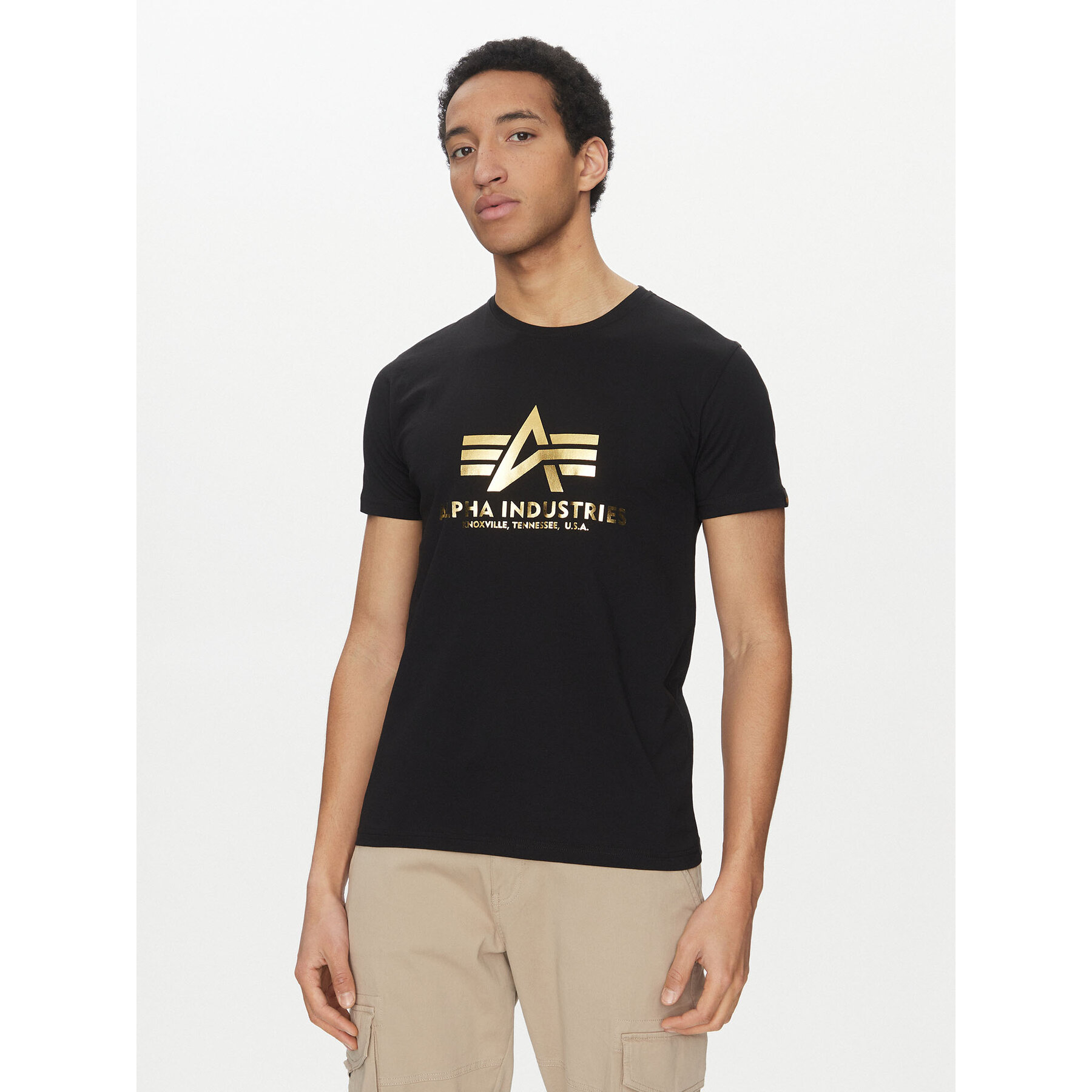Alpha Industries Alpha Industries T-Shirt Basic 100501 Μαύρο Regular Fit