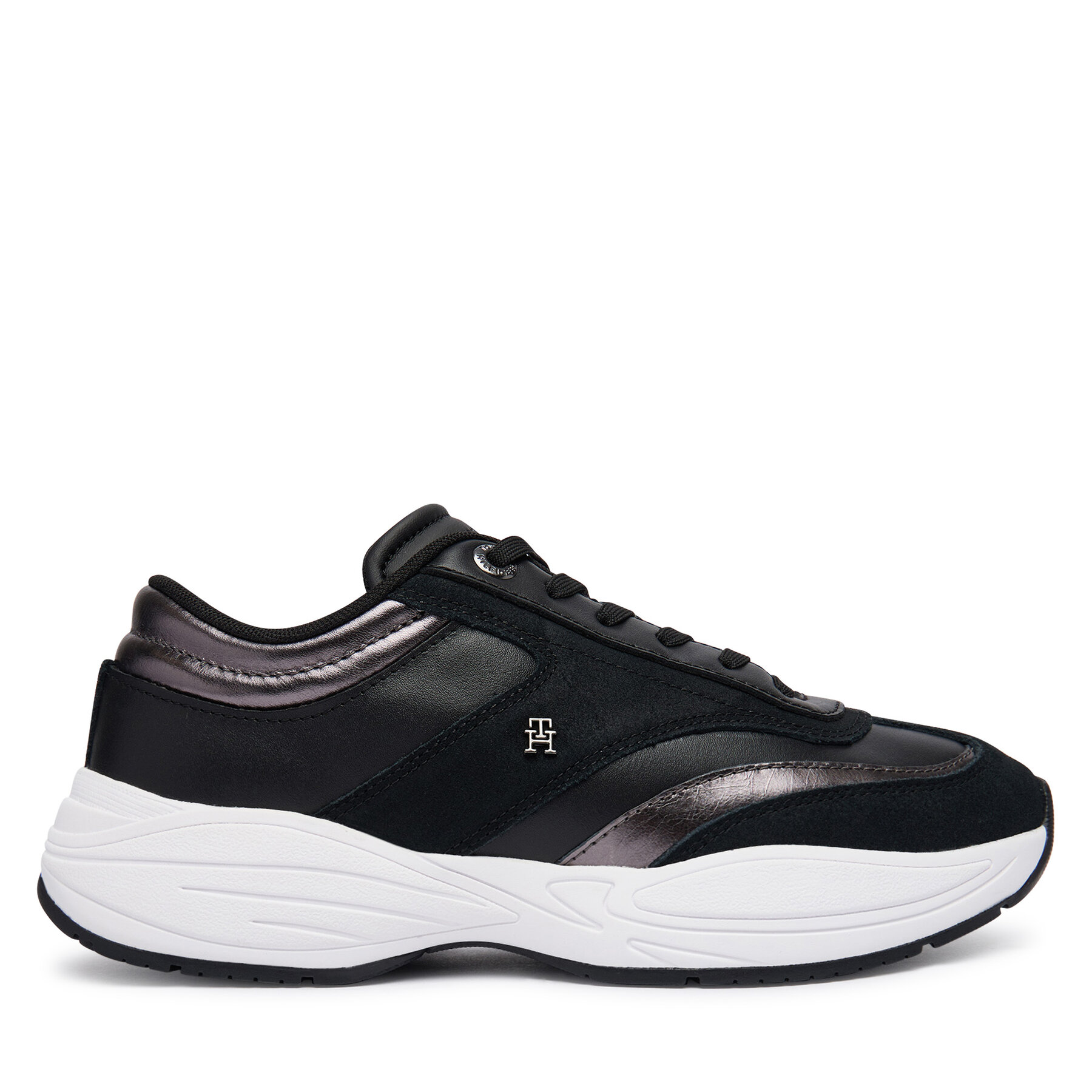 Sneakers Tommy Hilfiger Th Modern Sporty Runner Leather FW0FW09590 Negru