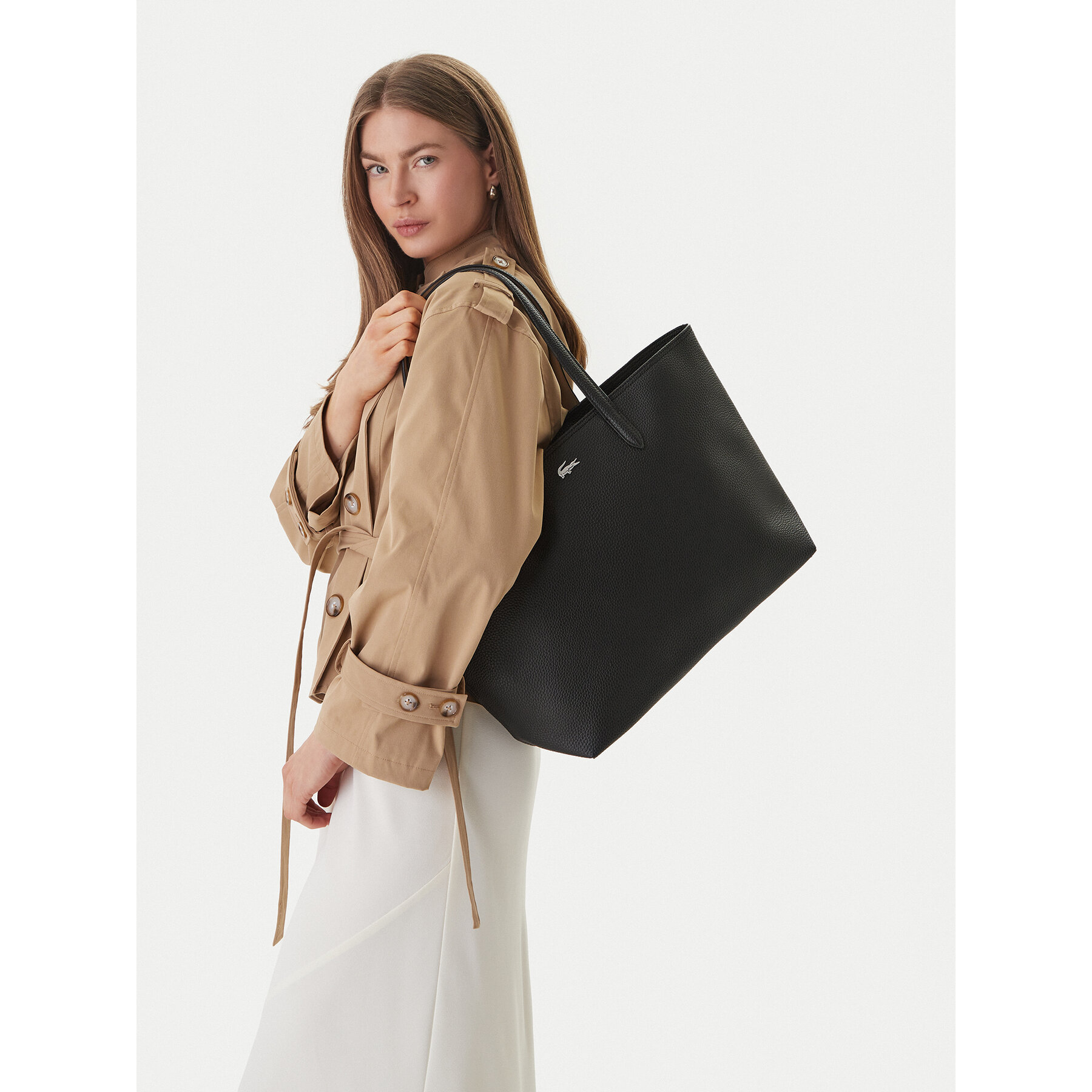 Τσάντα Lacoste Anna NF4823AA Γκρι