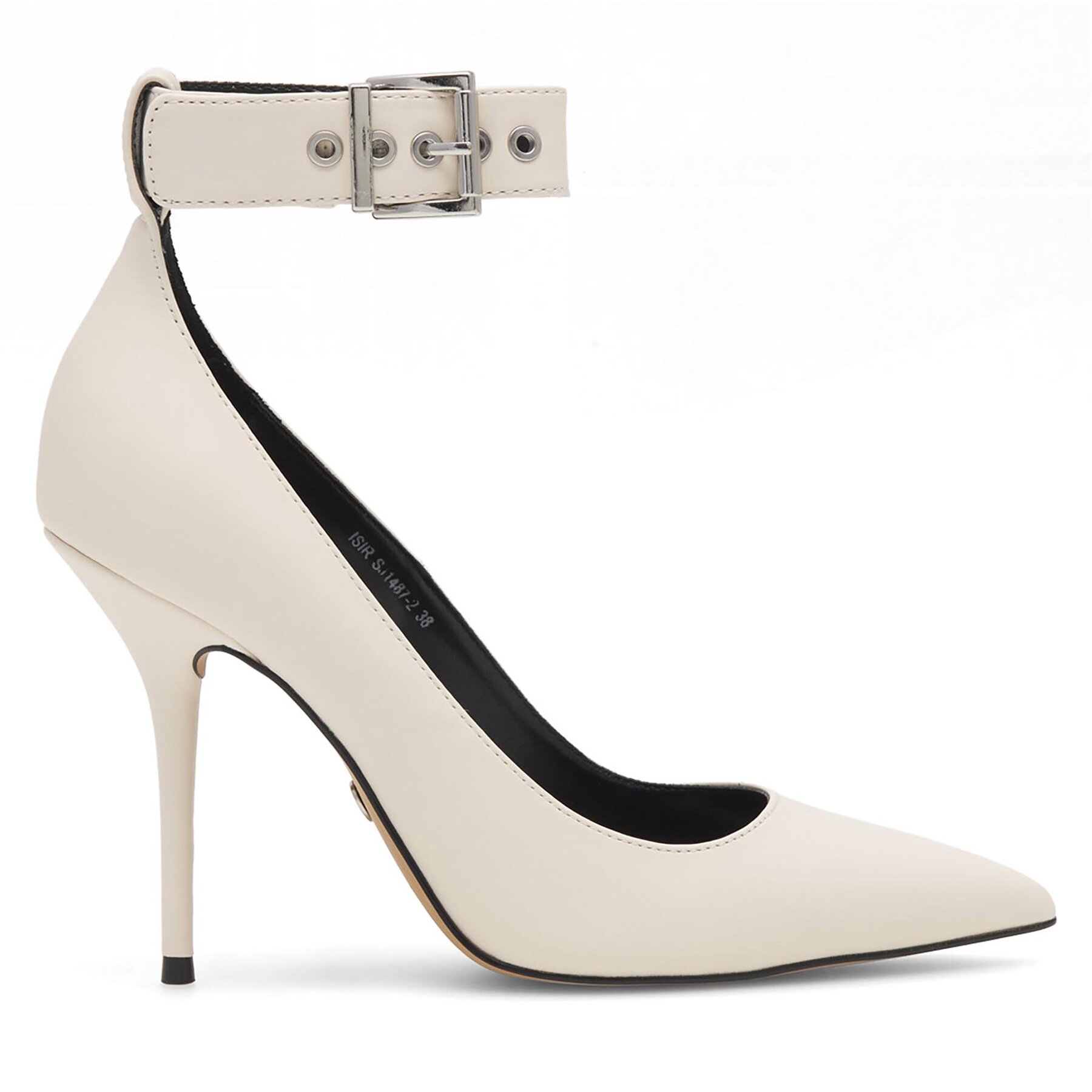 Pantofi cu toc subțire Nine West SJ1487-2 Alb