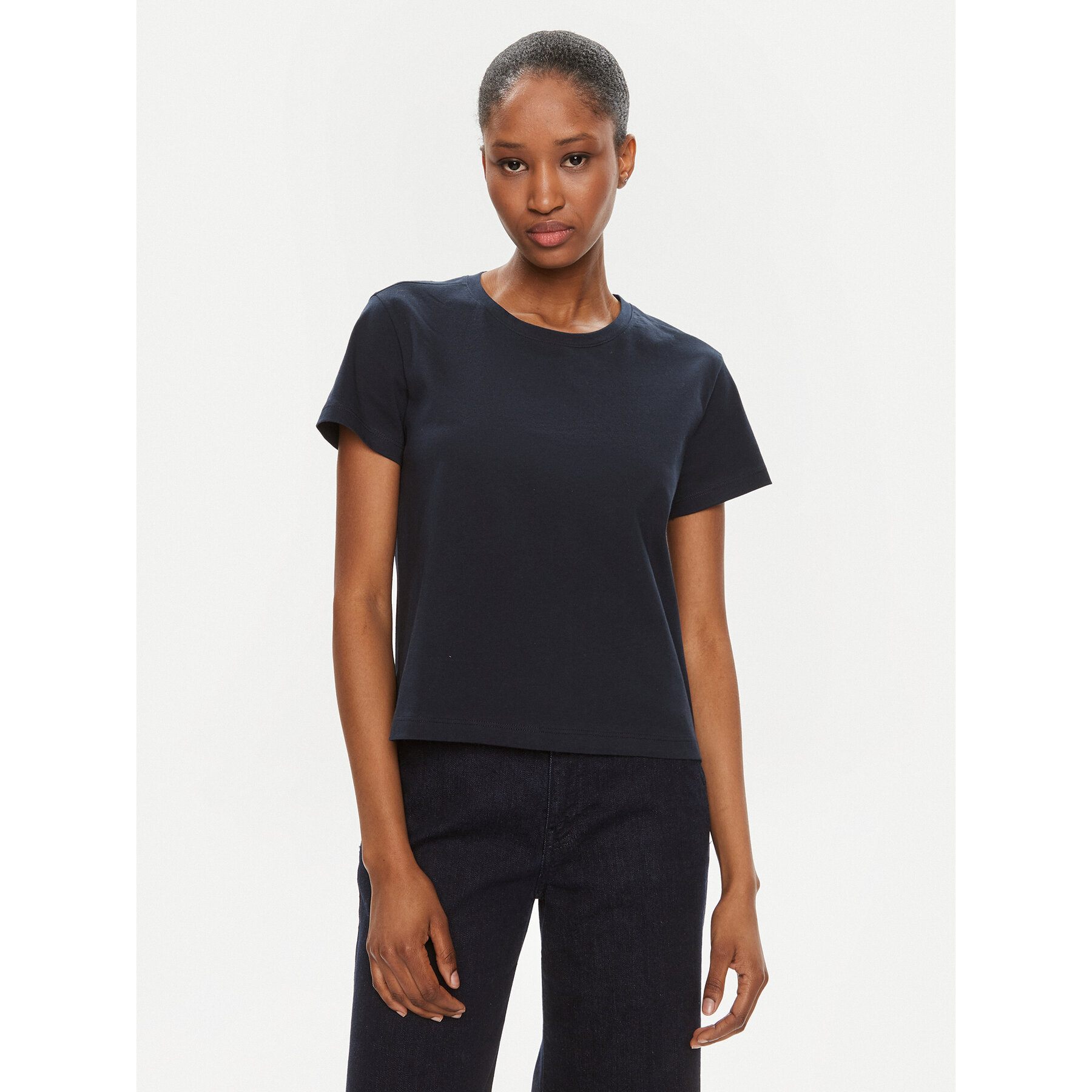 Sisley Póló 3I1XL100Y Fekete Slim Fit
