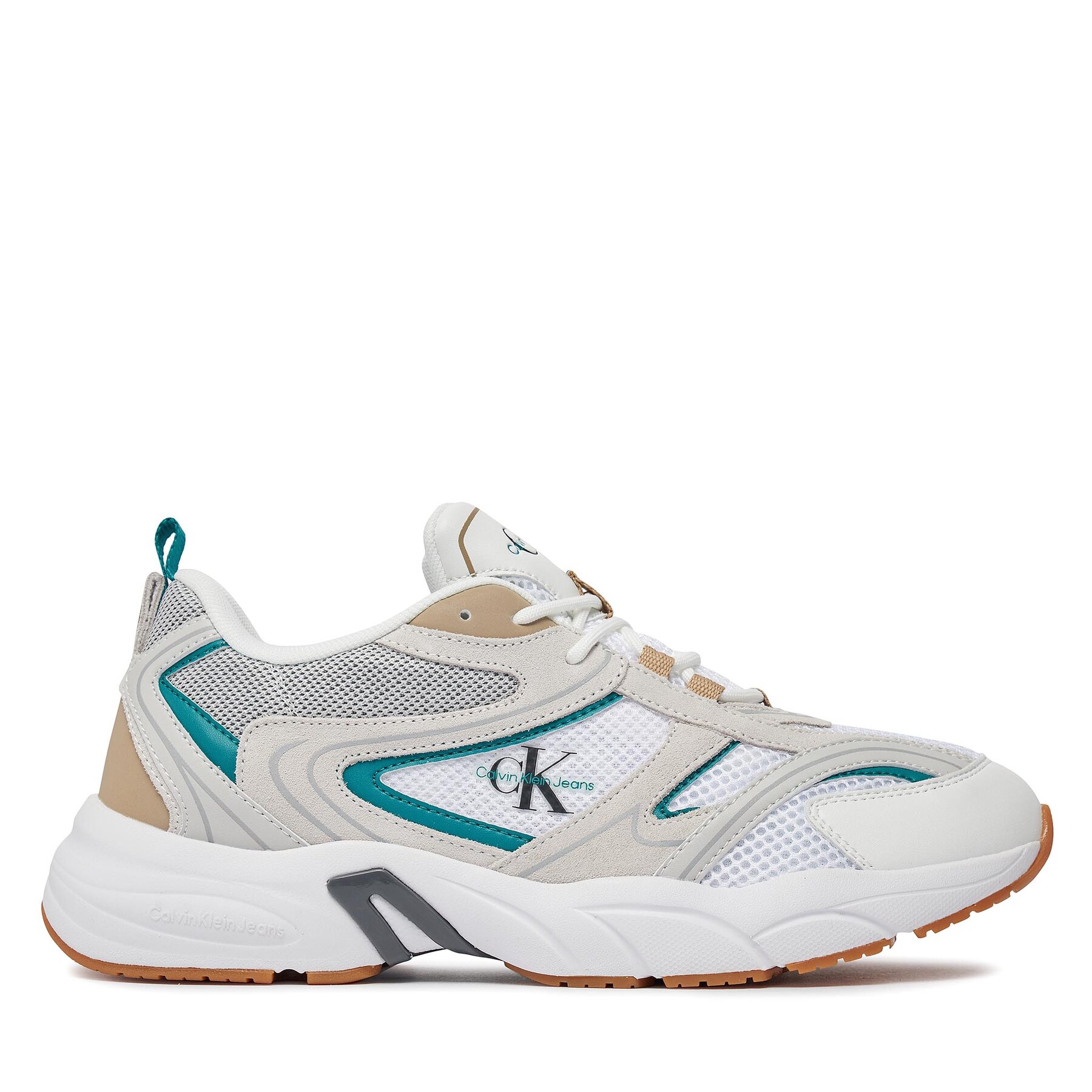 Pánske Sneakersy Calvin Klein Jeans, Rozmer: 43, Biela, Retro Tennis Su-Mesh YM0YM00589