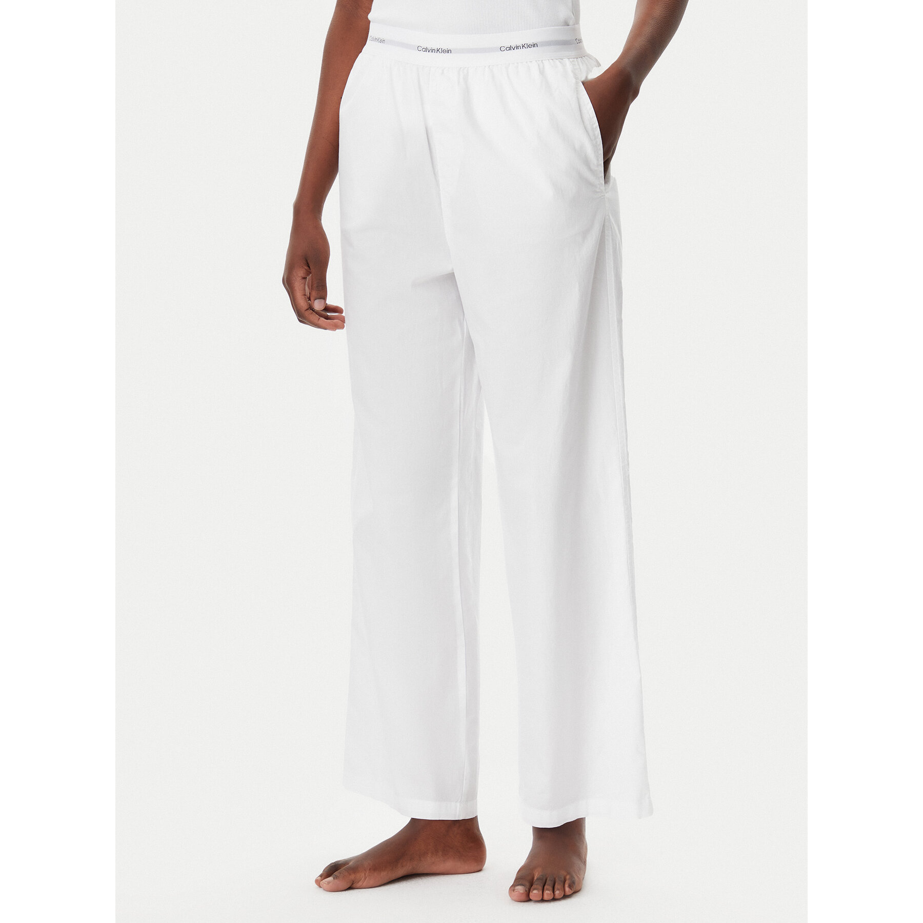 Calvin Klein Underwear Calvin Klein Underwear Παντελόνι πιτζάμας LV00QS7410 Λευκό Regular Fit