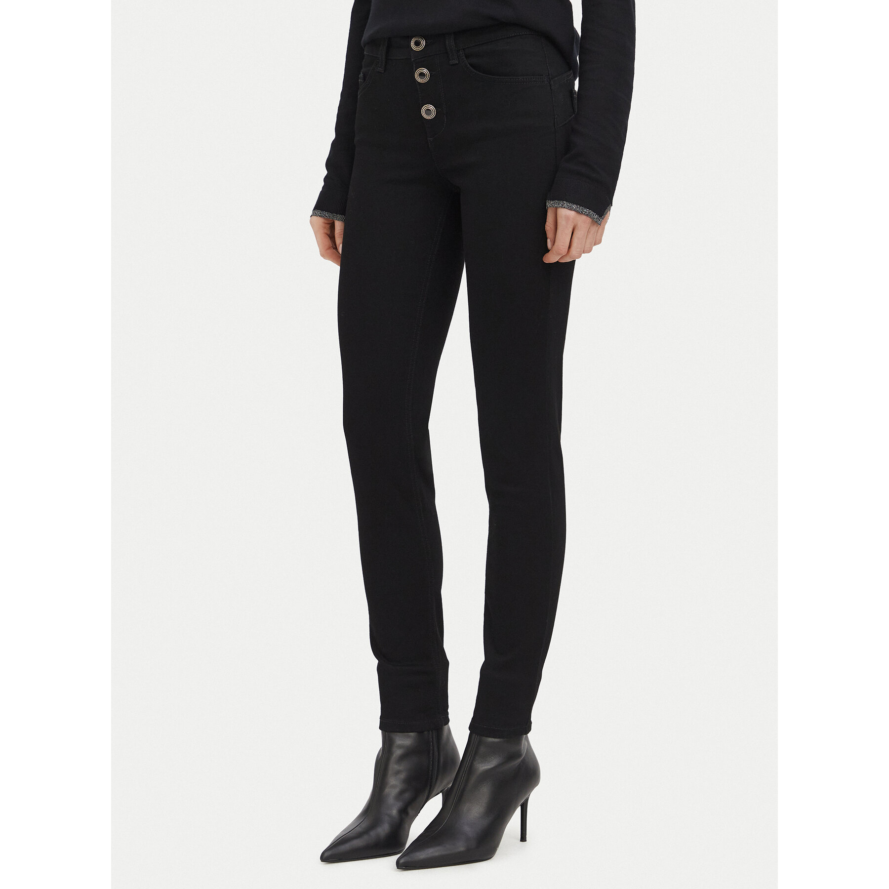 Liu Jo Jeans UF6002 D0328 Schwarz Skinny Fit