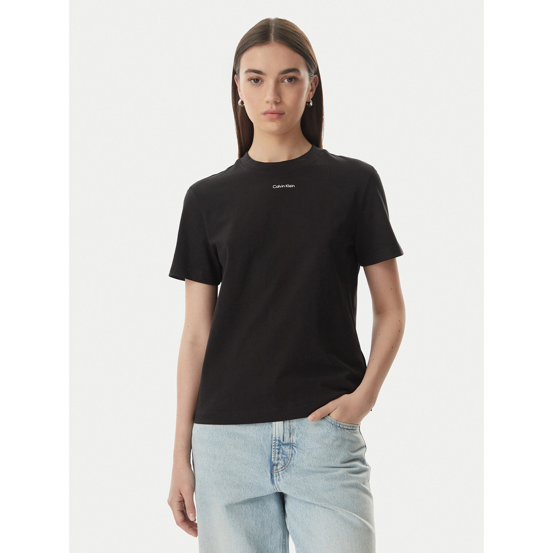 Calvin Klein T-Shirt Classic LV147C857G Schwarz Regular Fit