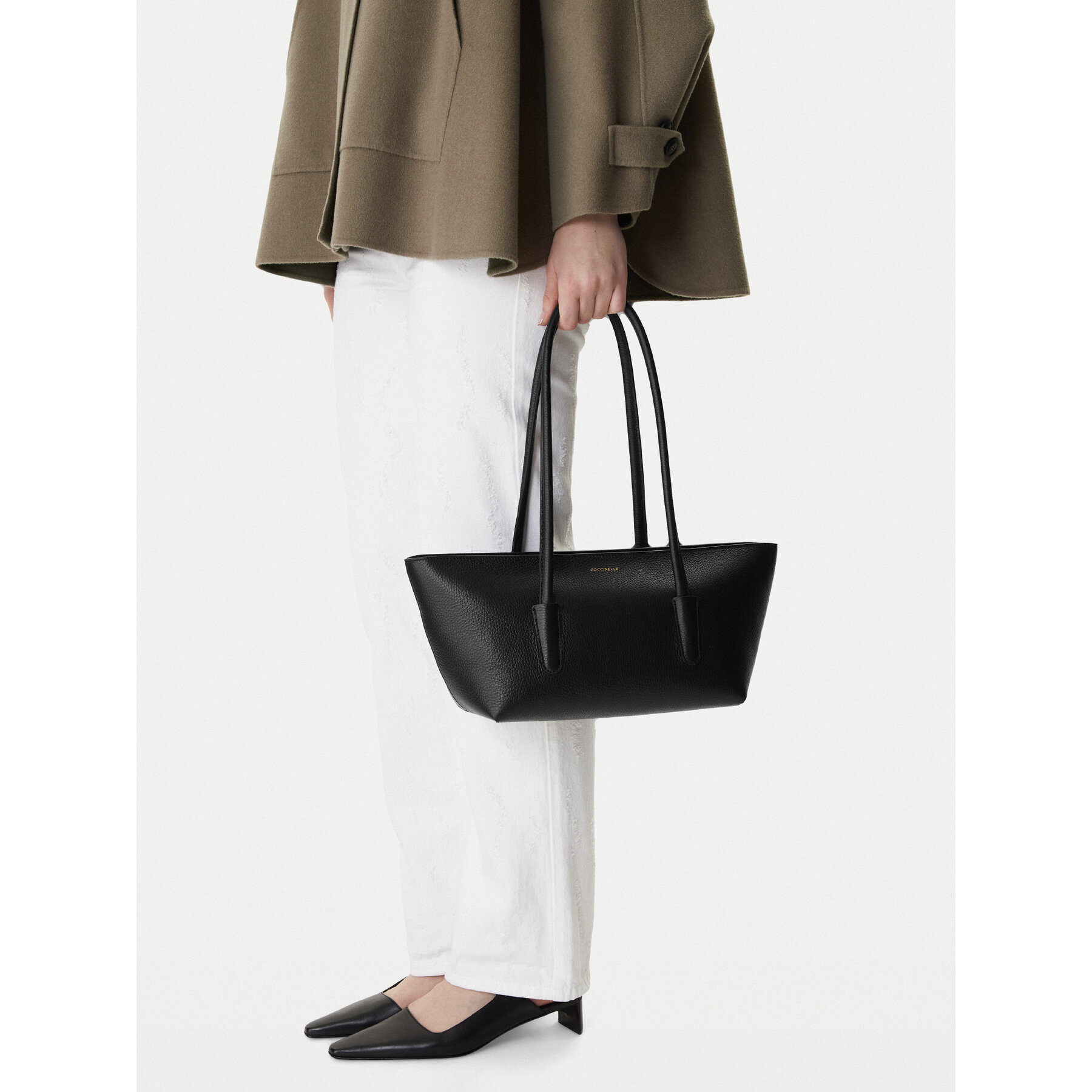 Geantă Coccinelle T8A Coccinelle Double Beat E1 T8A 11 03 01 Negru