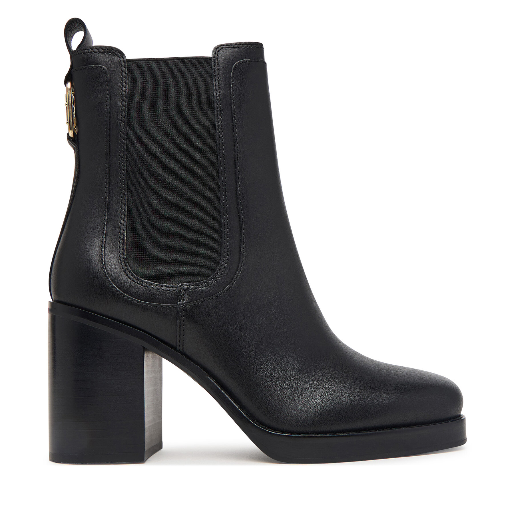 Čizme Tommy Hilfiger Ltr Square Toe Heel Chelsea Boot FW0FW09555 Crna