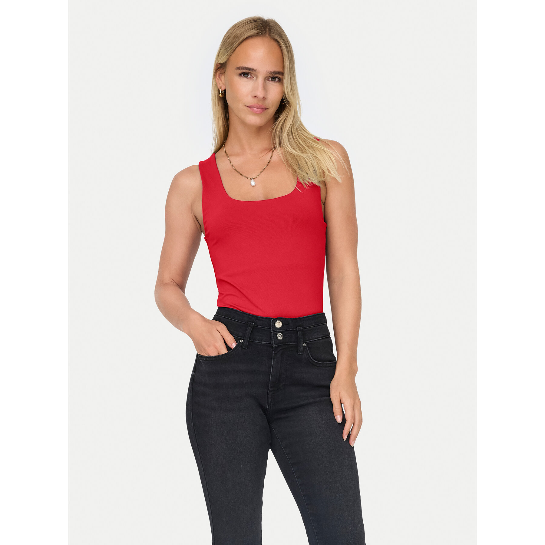 ONLY Top Lea 15278090 Rosso Regular Fit