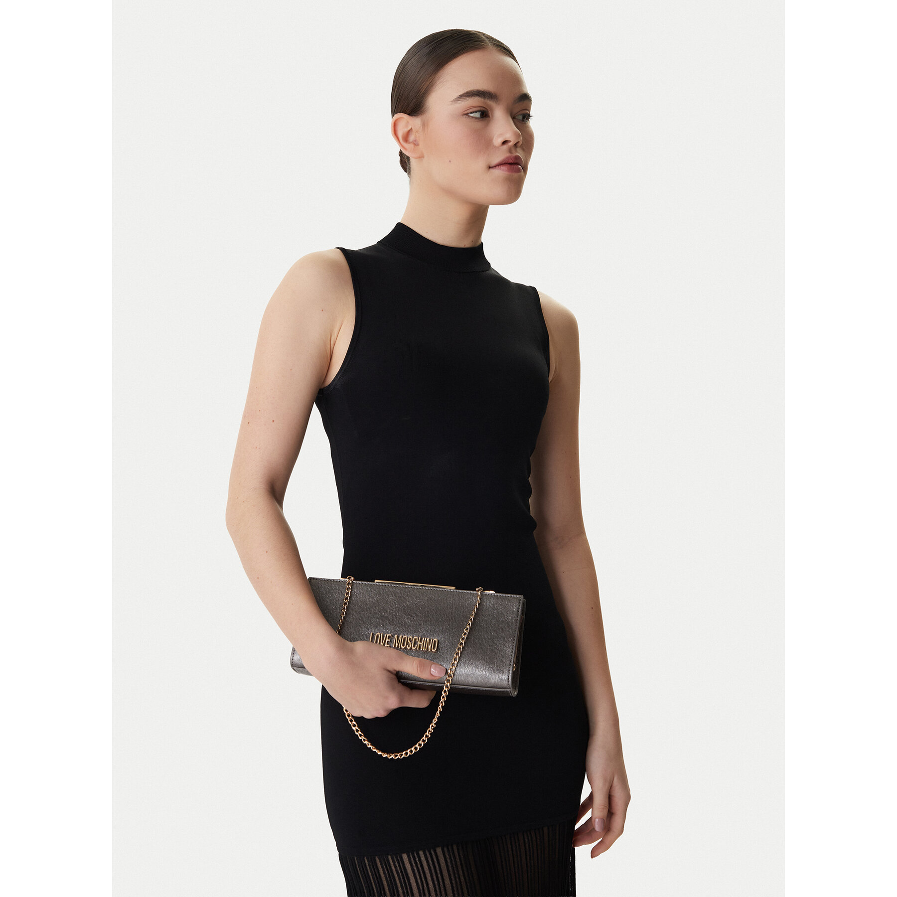 Geantă LOVE MOSCHINO JC4144PP1OLS0910 Gri