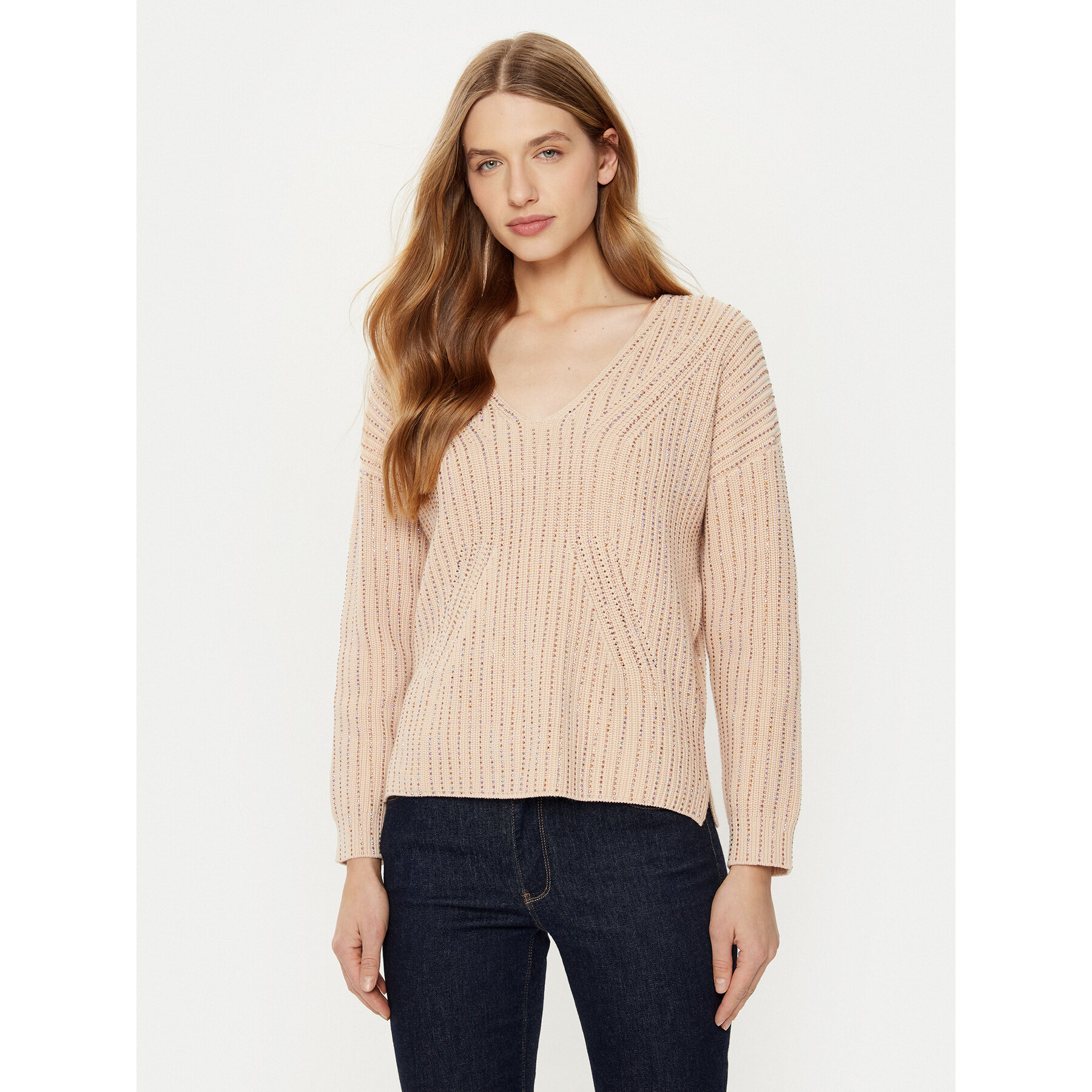 Guess Pullover W5RR03 Z3K70 Beige Regular Fit
