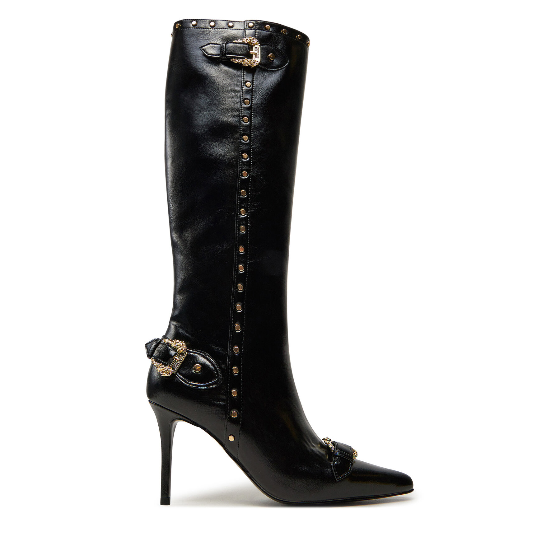 Damskie Kozaki Versace Jeans Couture, Rozmiar 35 Czarny Scarlett 77VA3S58