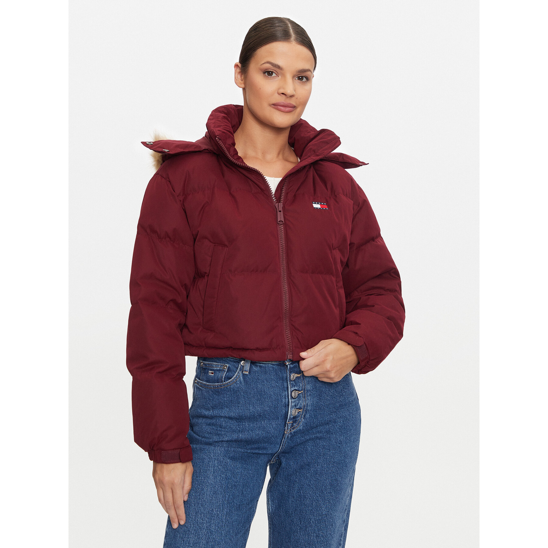 Tommy Jeans Daunenjacke Alaska DW0DW19687 Violett Regular Fit