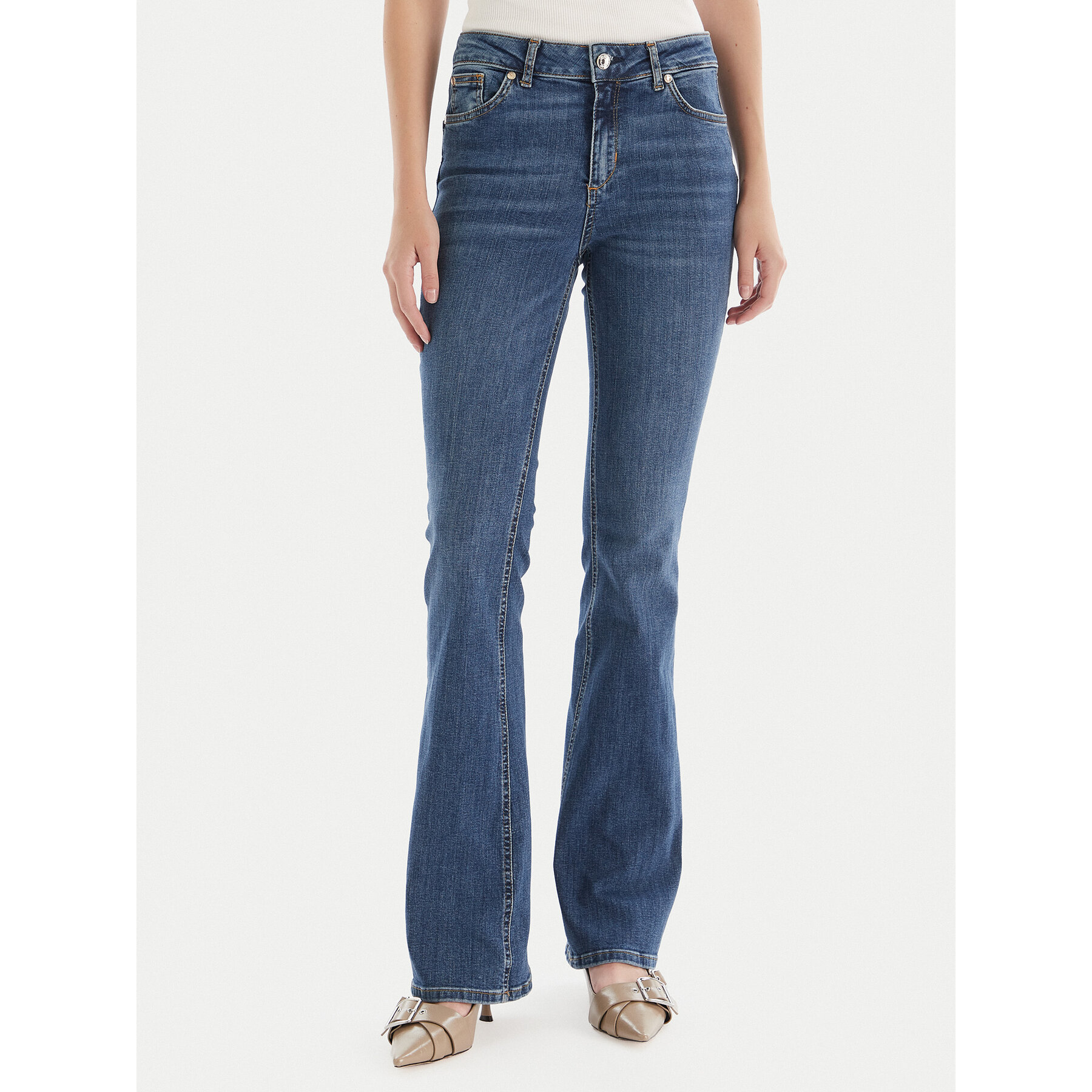 Liu Jo Jeans UF5015 D0236 Blau Bootcut Fit
