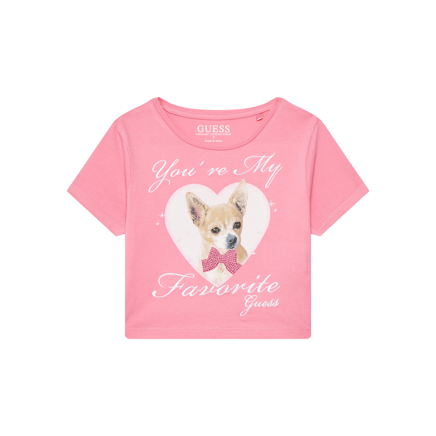 Guess Póló J5YI08 K6YW4 Rózsaszín Regular Fit
