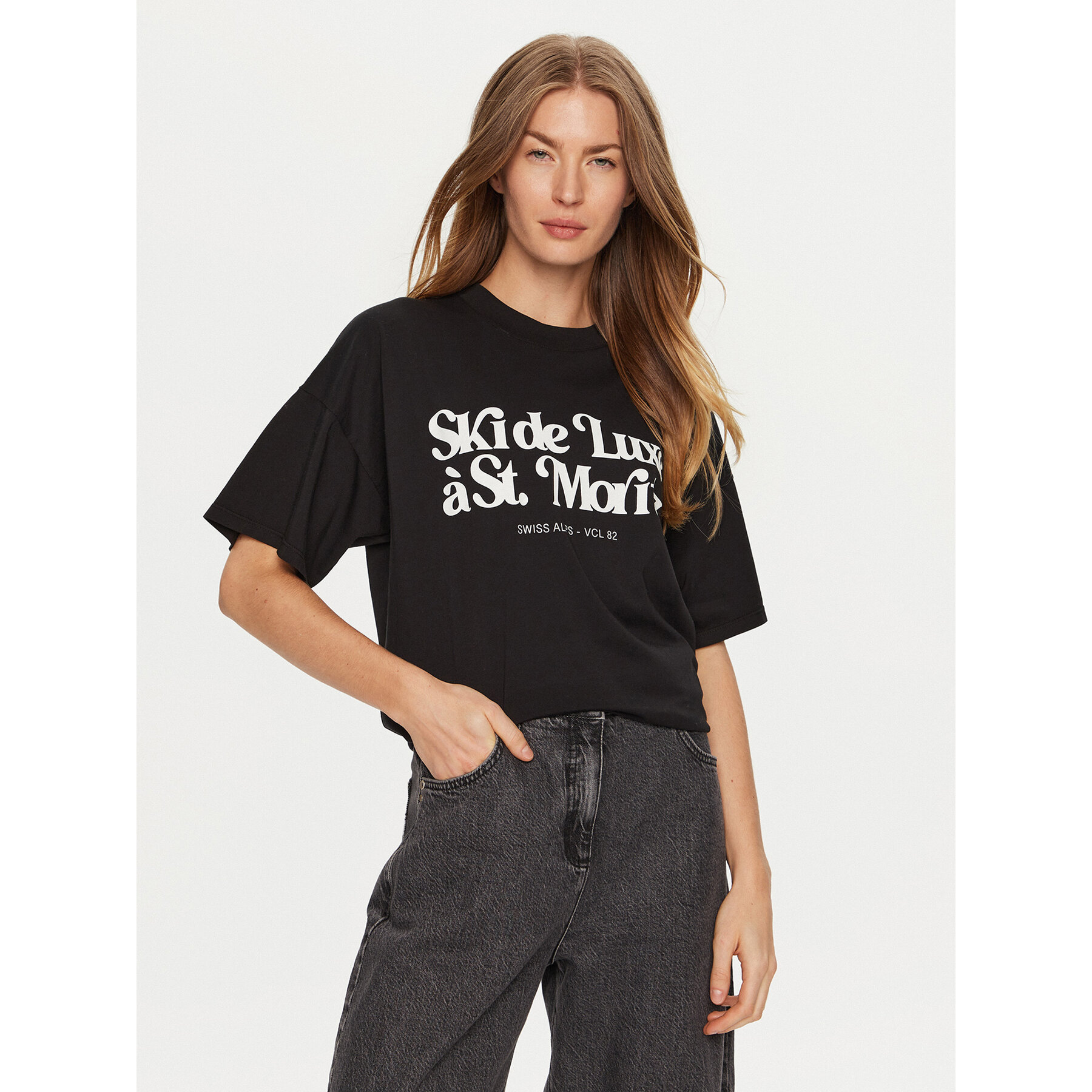 ViCOLO ViCOLO T-Shirt RS0052 Μαύρο Regular Fit