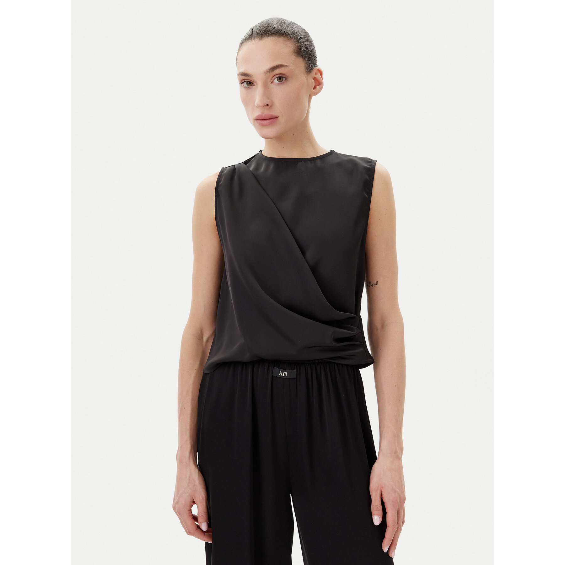Eleh Bluse ESS250183 Schwarz Regular Fit