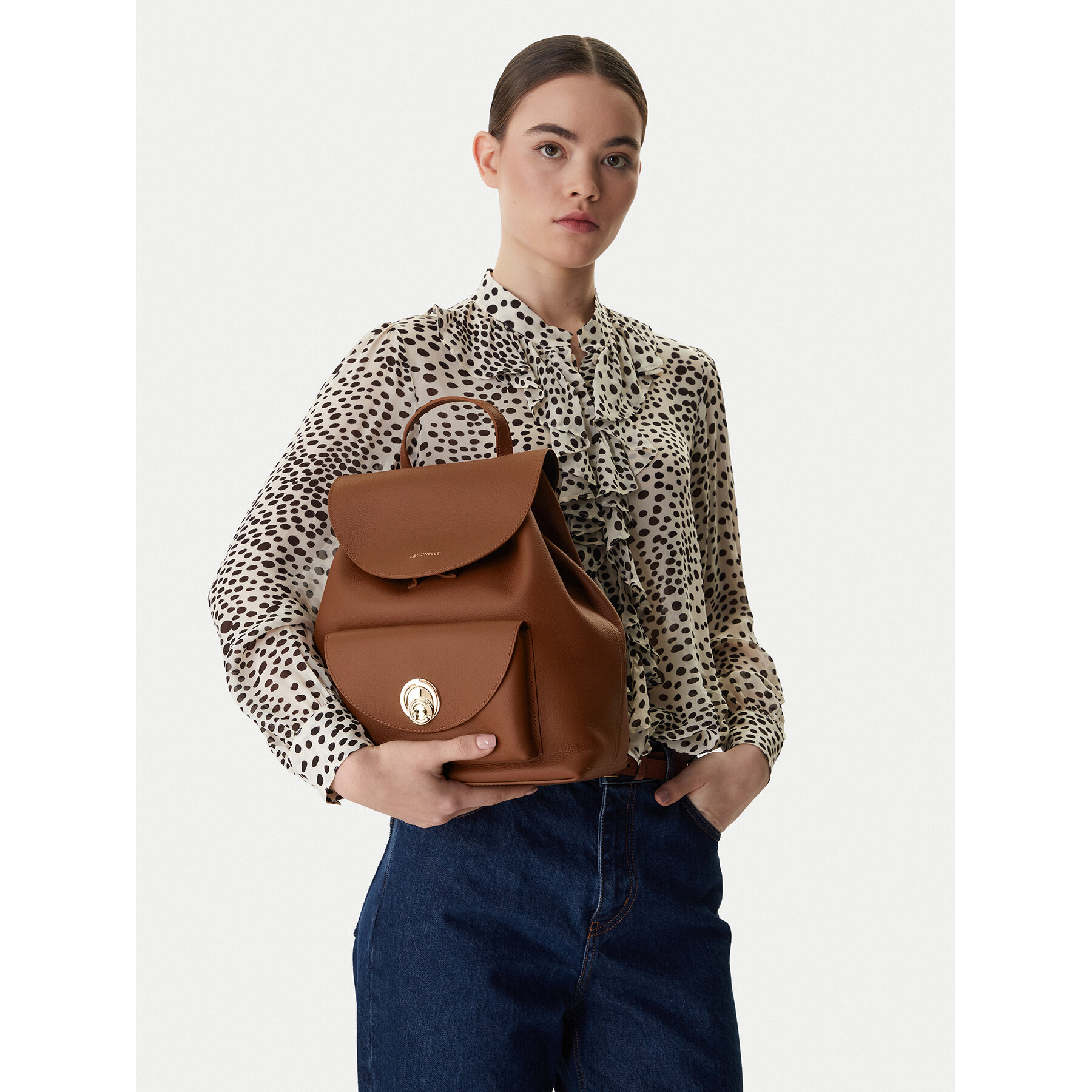 Σακίδιο Coccinelle TOA Coccinellenikla E1 TOA 14 01 01 Καφέ