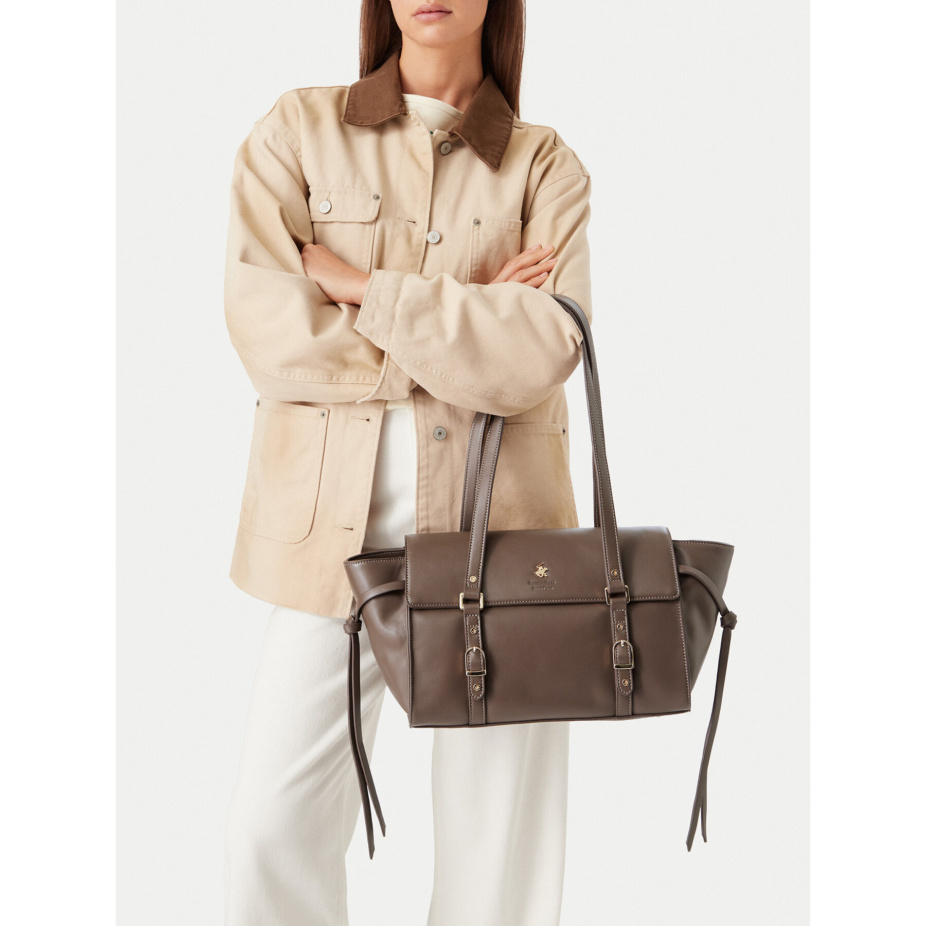 Дамска чанта Beverly Hills Polo Club EO-BHPC-C-026-10 Тъмносив