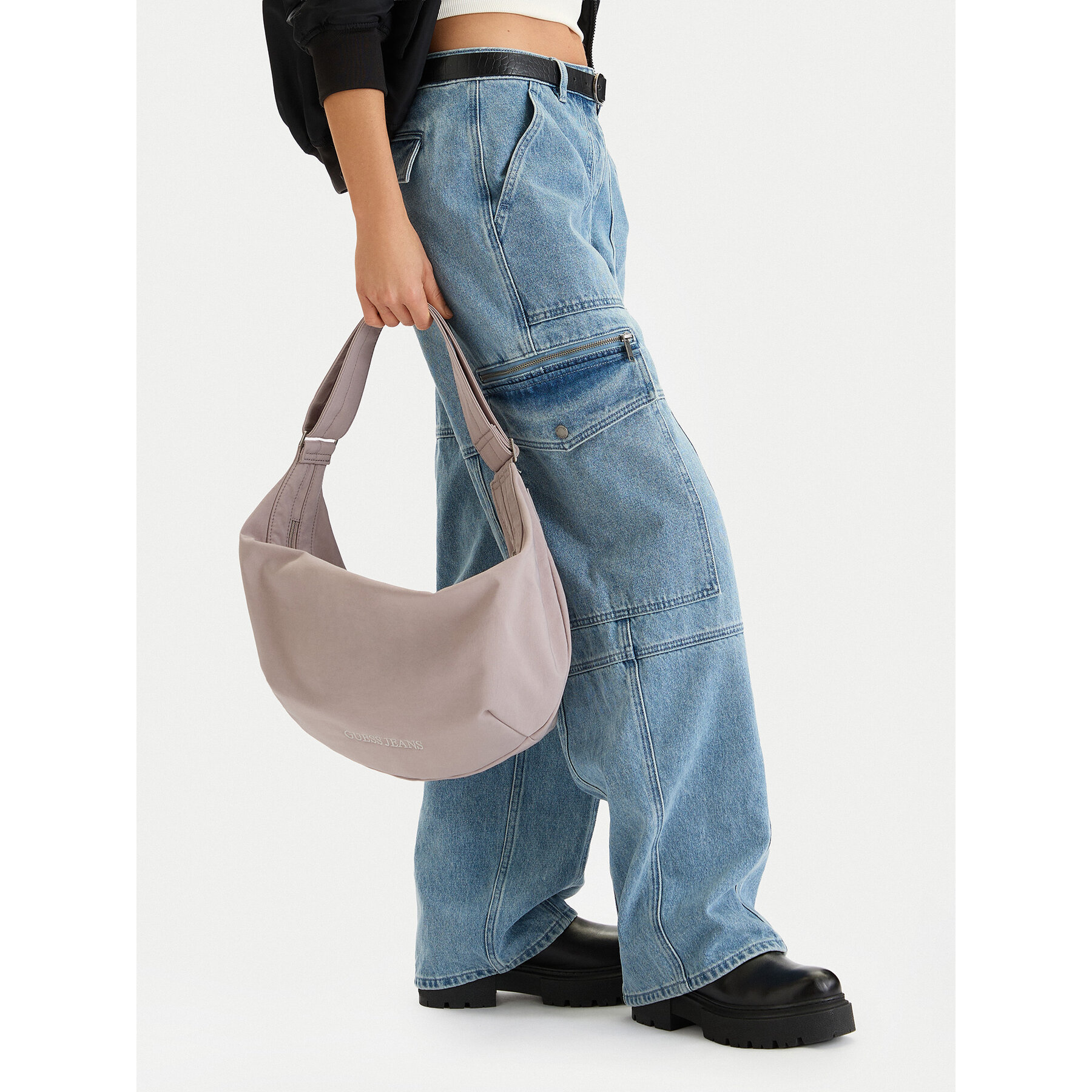 Kabelka Guess Jeans CWBEO-GUESS-M-002-09 Sivá