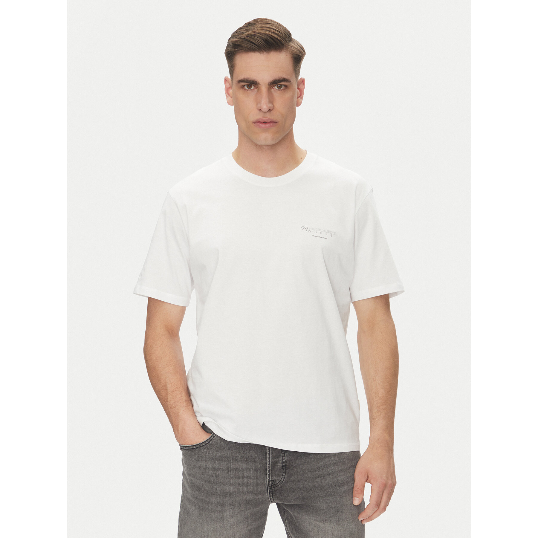 Jack & Jones T-Shirt Almeria 12276785 Λευκό Relaxed Fit