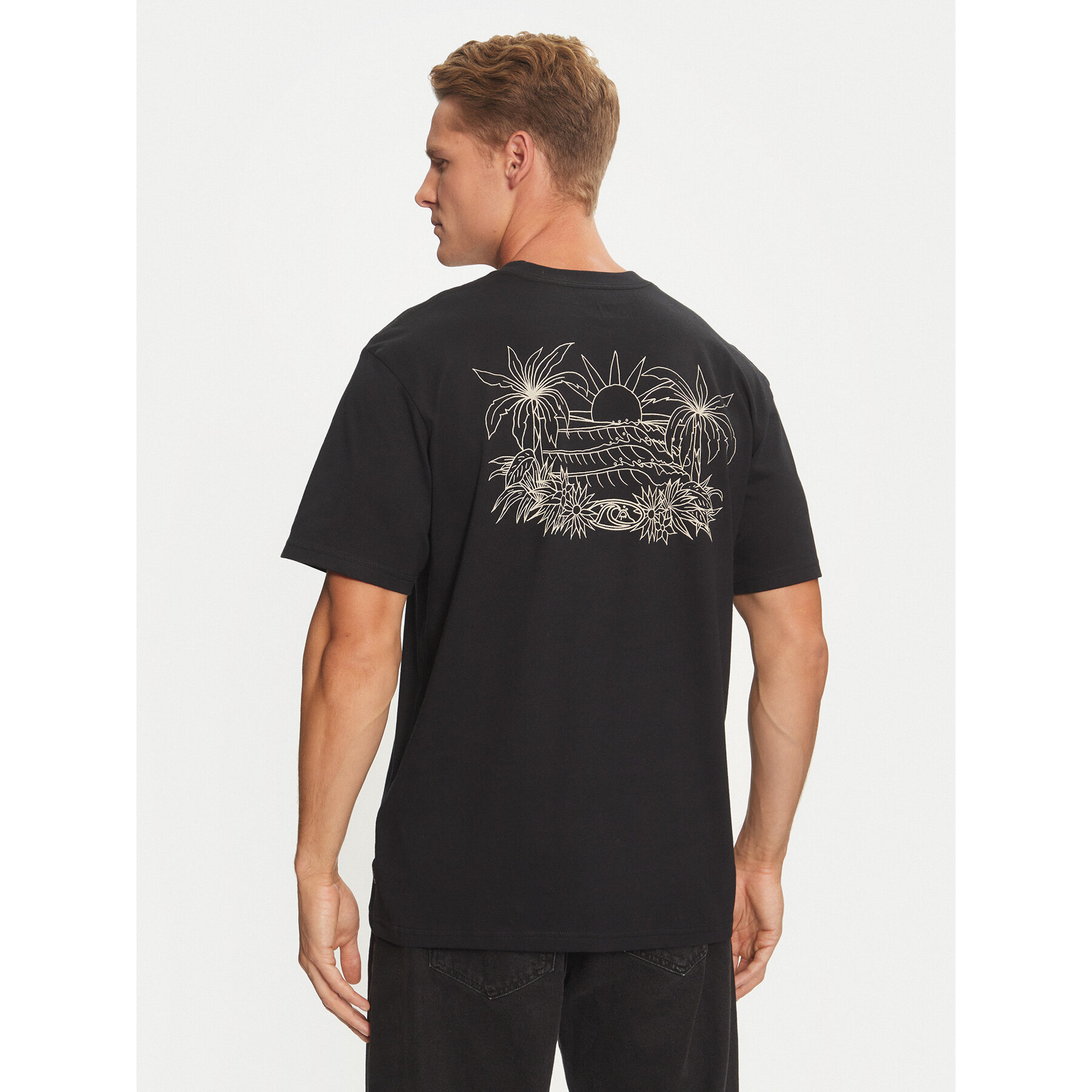 Quiksilver T-Shirt Right Point AQYZT09905 Μαύρο Regular Fit