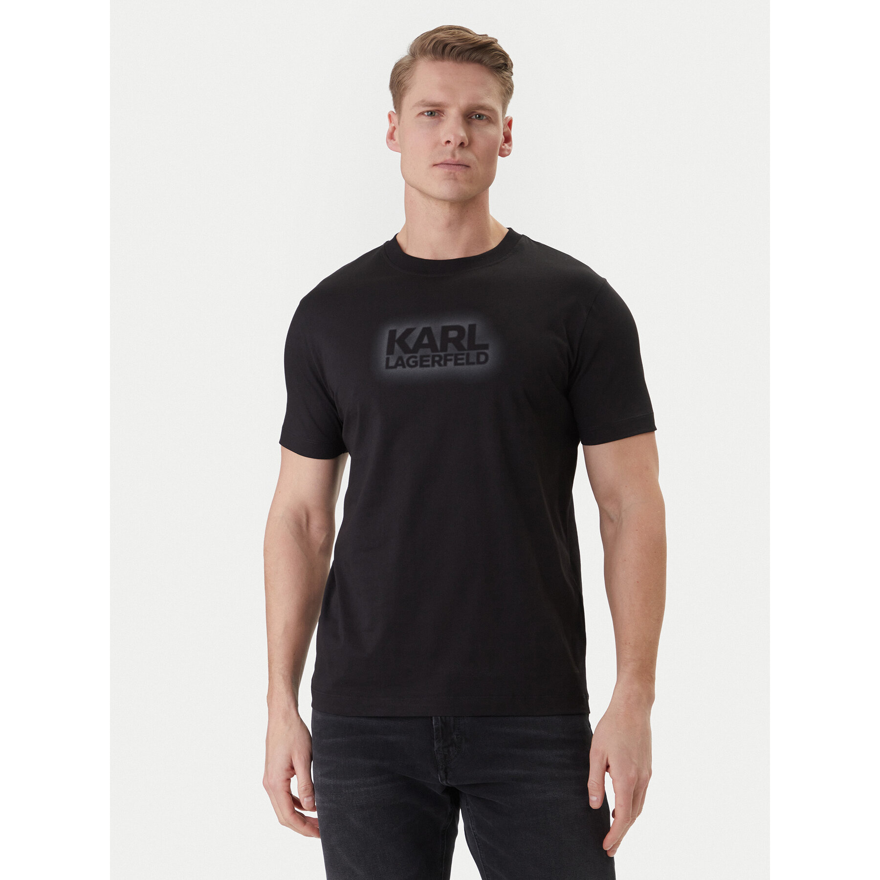 KARL LAGERFELD T-Shirt 755060 562242 Schwarz Regular Fit