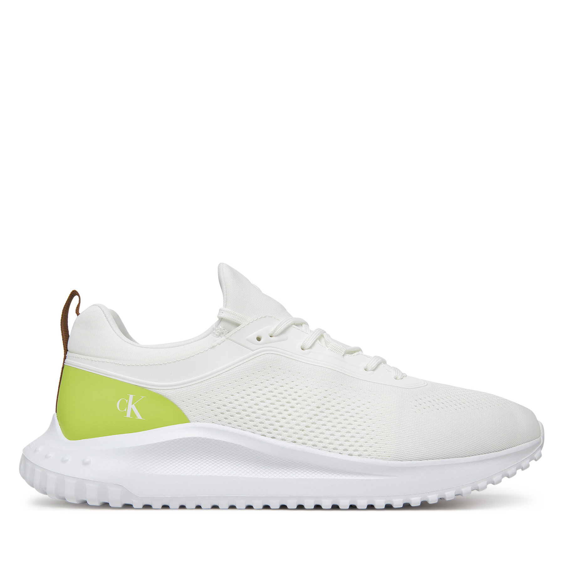 Sneakers Calvin Klein Jeans Eva Runner Tech Knit YM0YM01293 Alb