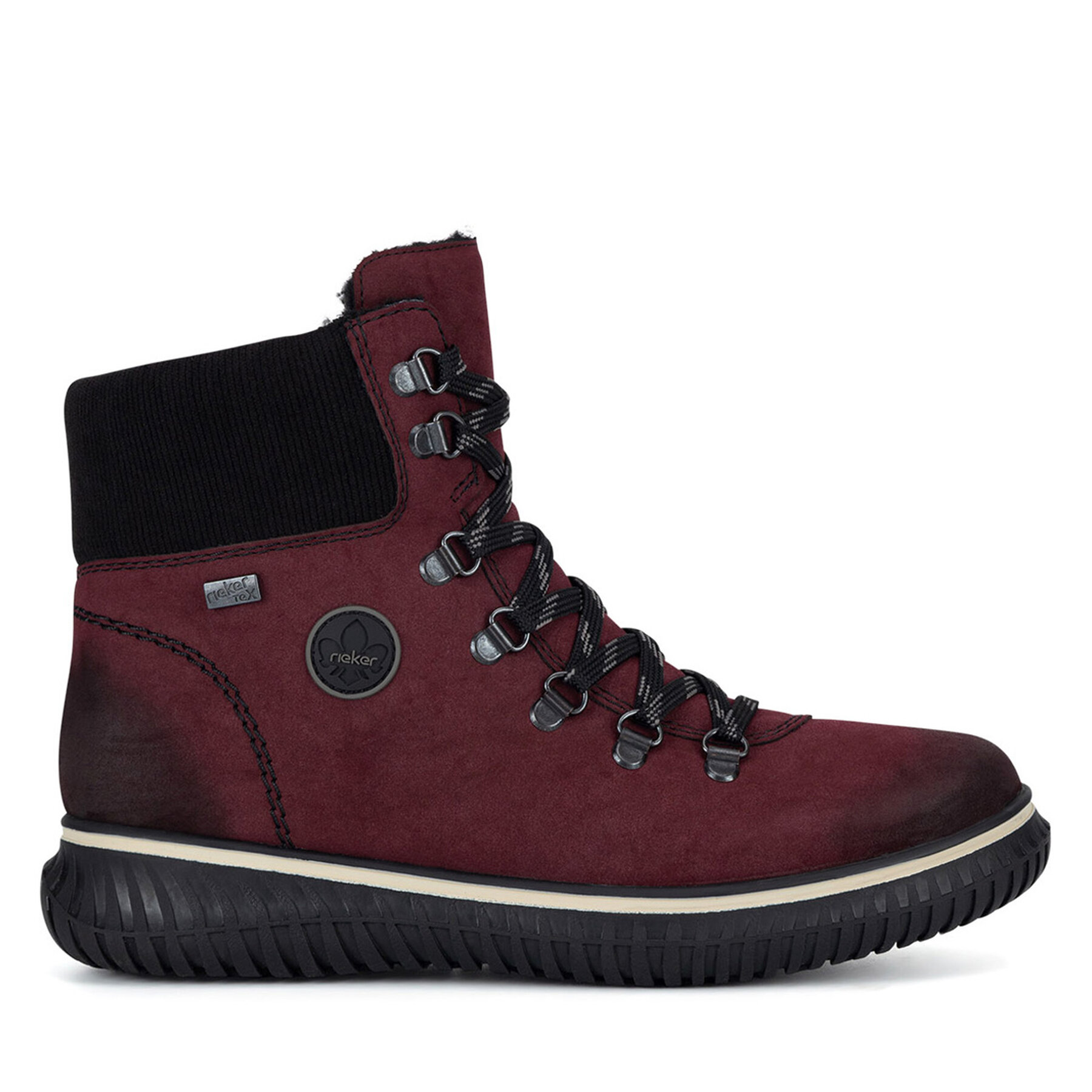 Gležnjarji Rieker 74247-35 Bordo rdeča