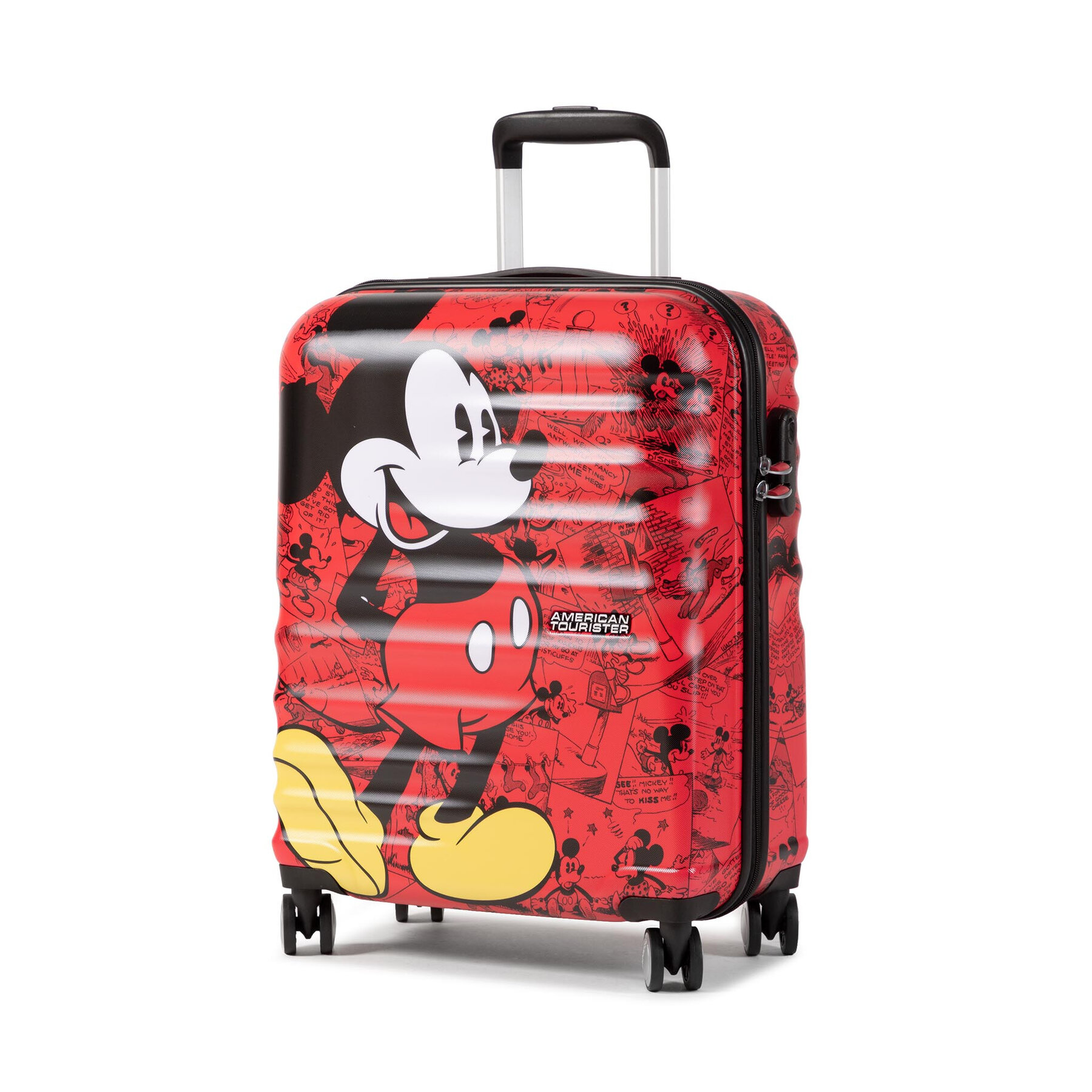 Resväska för barn American Tourister Wavebreaker Disney 85667-6976-1CNU Röd