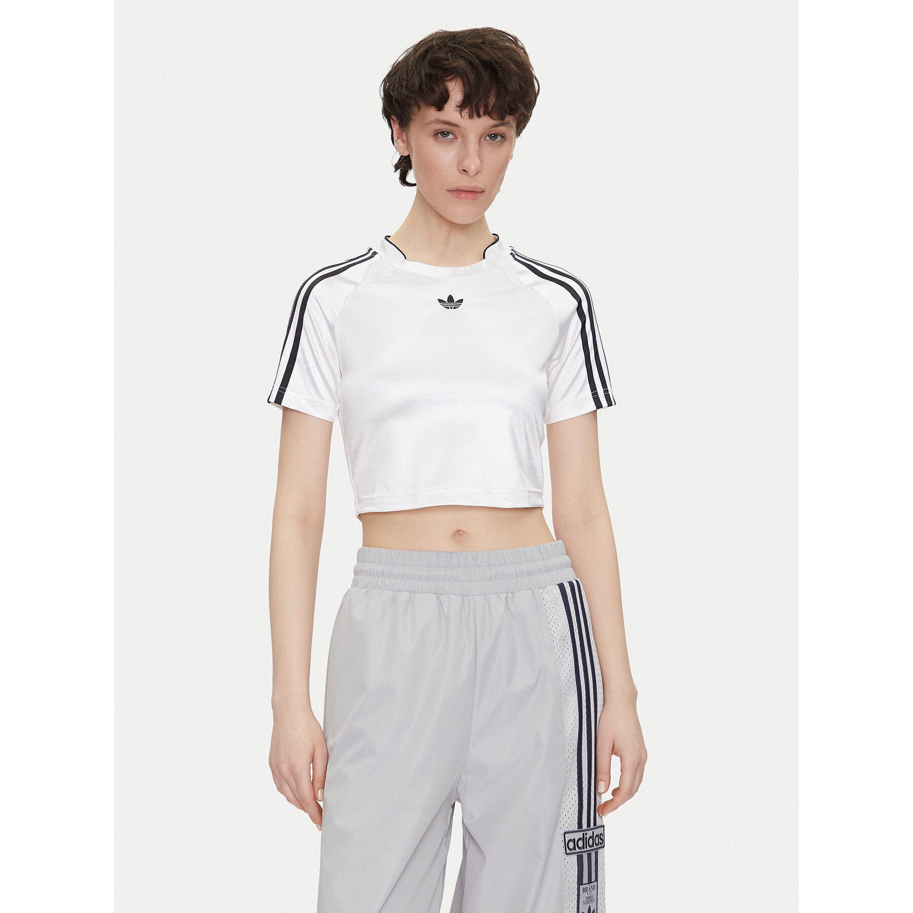 adidas Marškinėliai adicolor Teamgeist Baby JD0269 Balta Slim Fit