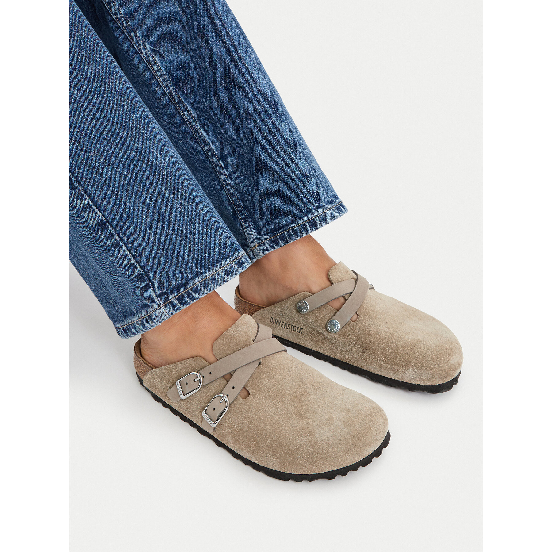Παντόφλες Birkenstock Blair D-Buckle 1032905 Ανοιχτό μπεζ