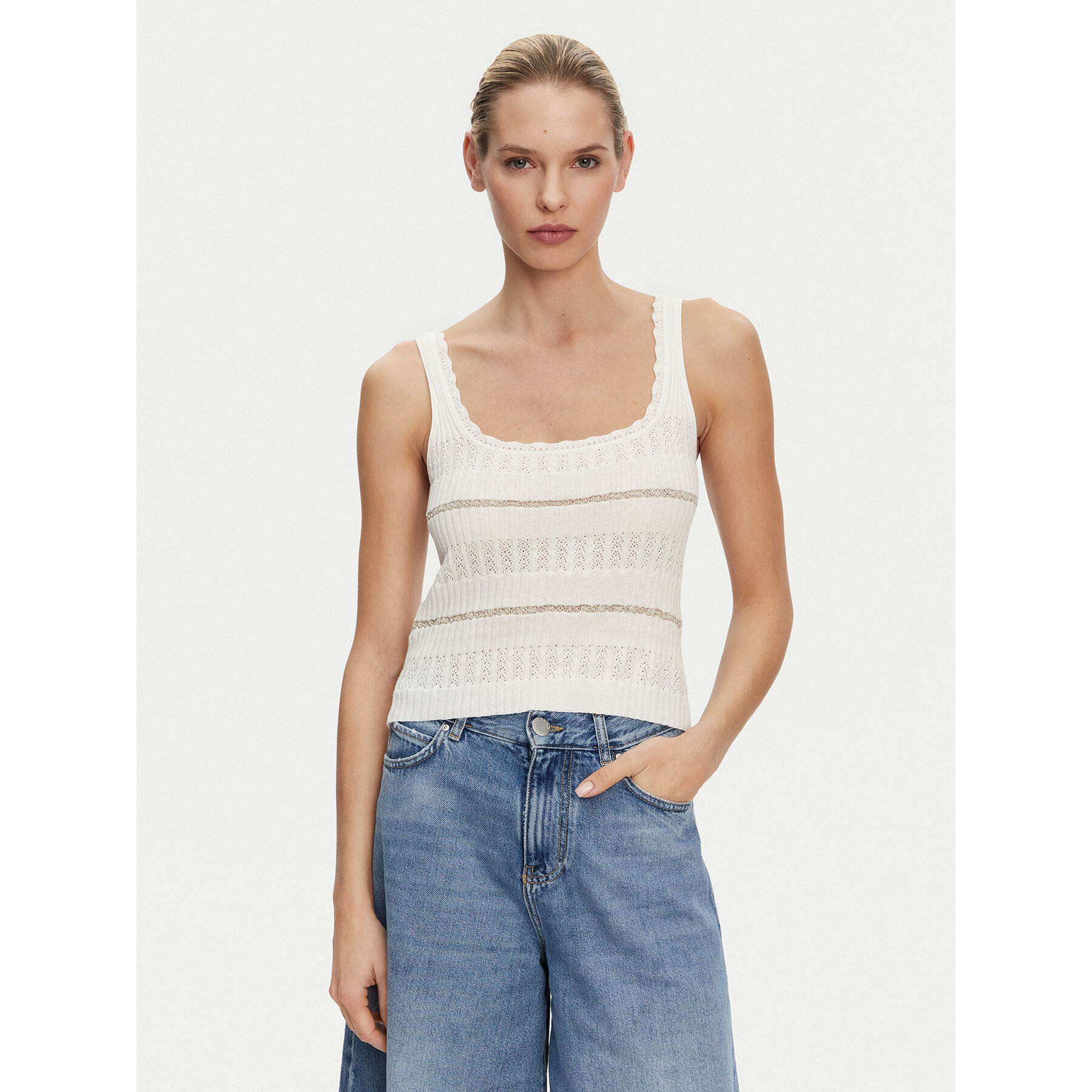 PINKO Τοπ 104736 A2FC Λευκό Regular Fit