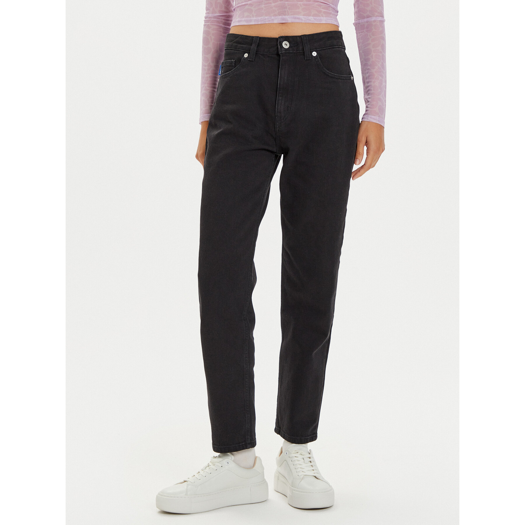 Hugo Jeans Noe_B 50520595 Schwarz Boyfriend Fit