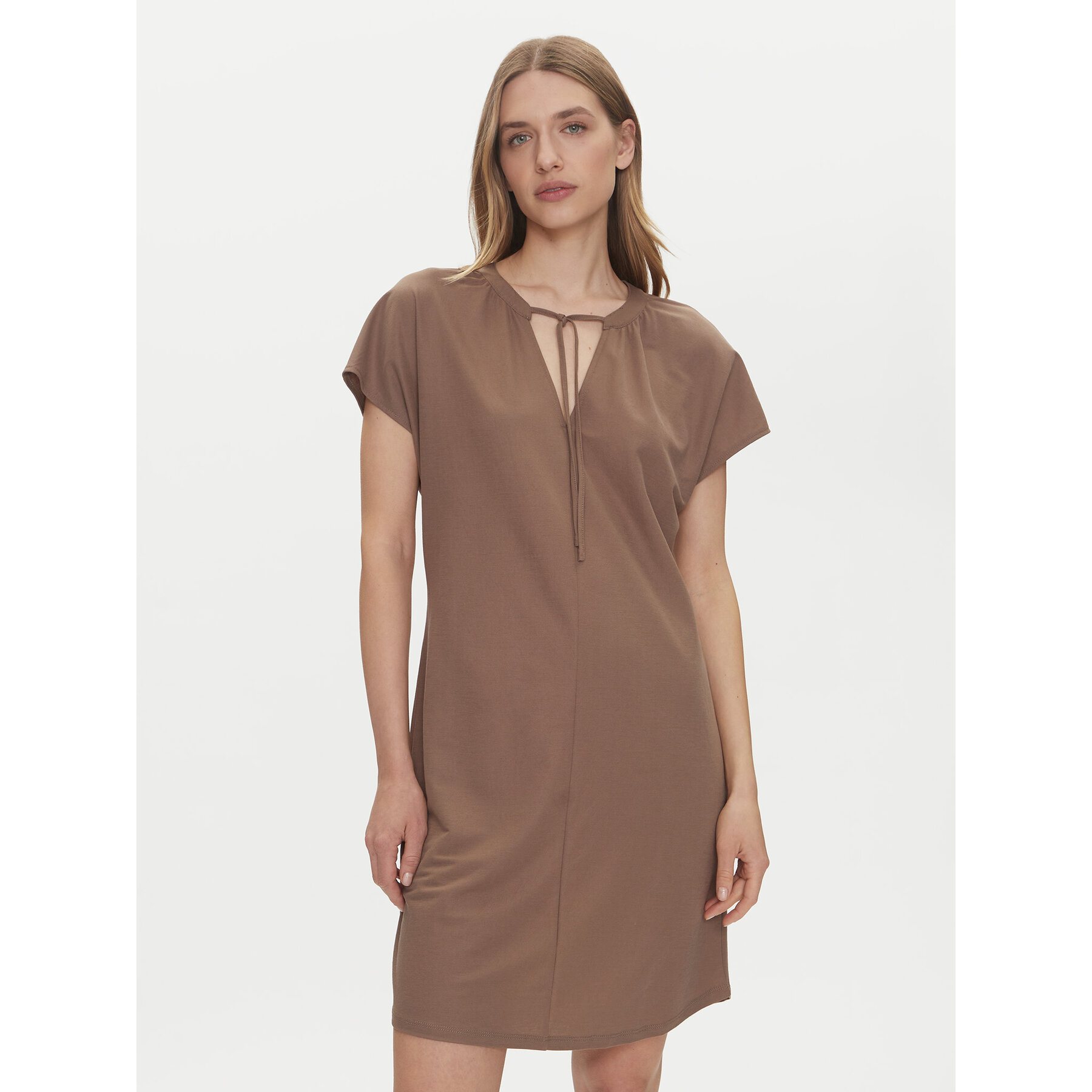 ONLY Kleid für den Alltag Jany 15351683 Braun Relaxed Fit