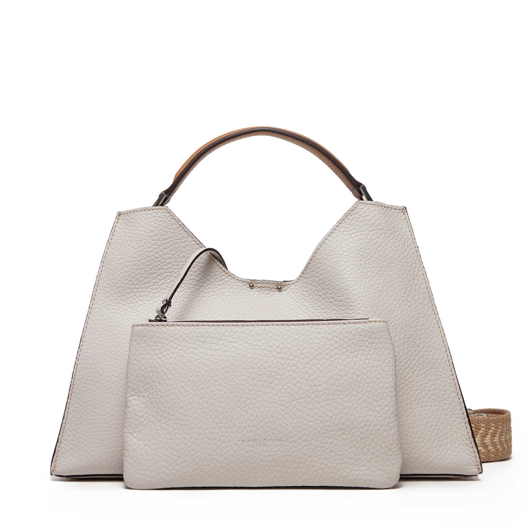 Geantă Gianni Chiarini Aurora BS 10566 RNGDBL-NAETN Alb