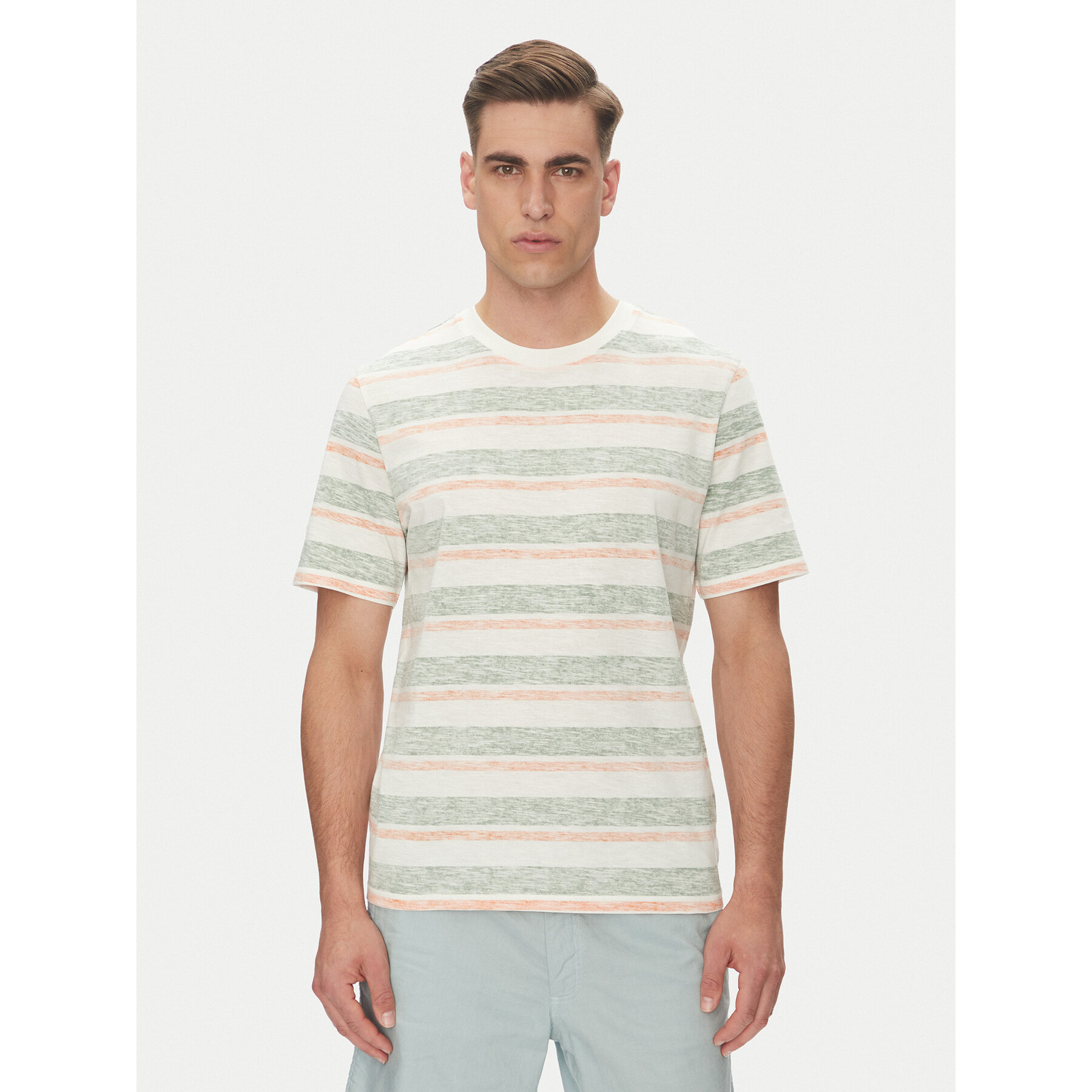 Jack & Jones Póló Birk 12268437 Bézs Standard Fit