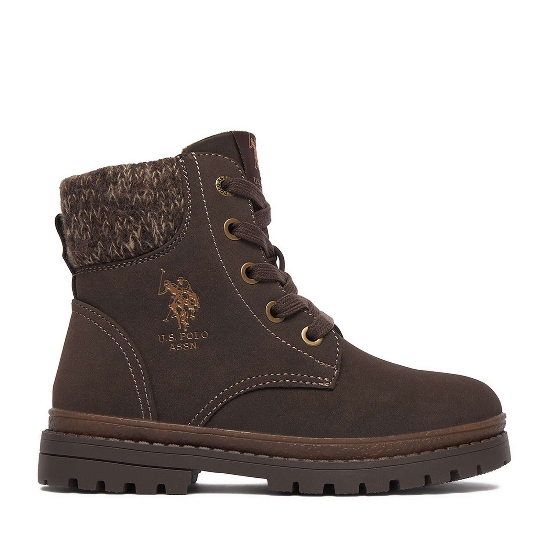 Gležnjarji U.S. Polo Assn. EO-VLAD001K/GYT1-BRW Temno rjava