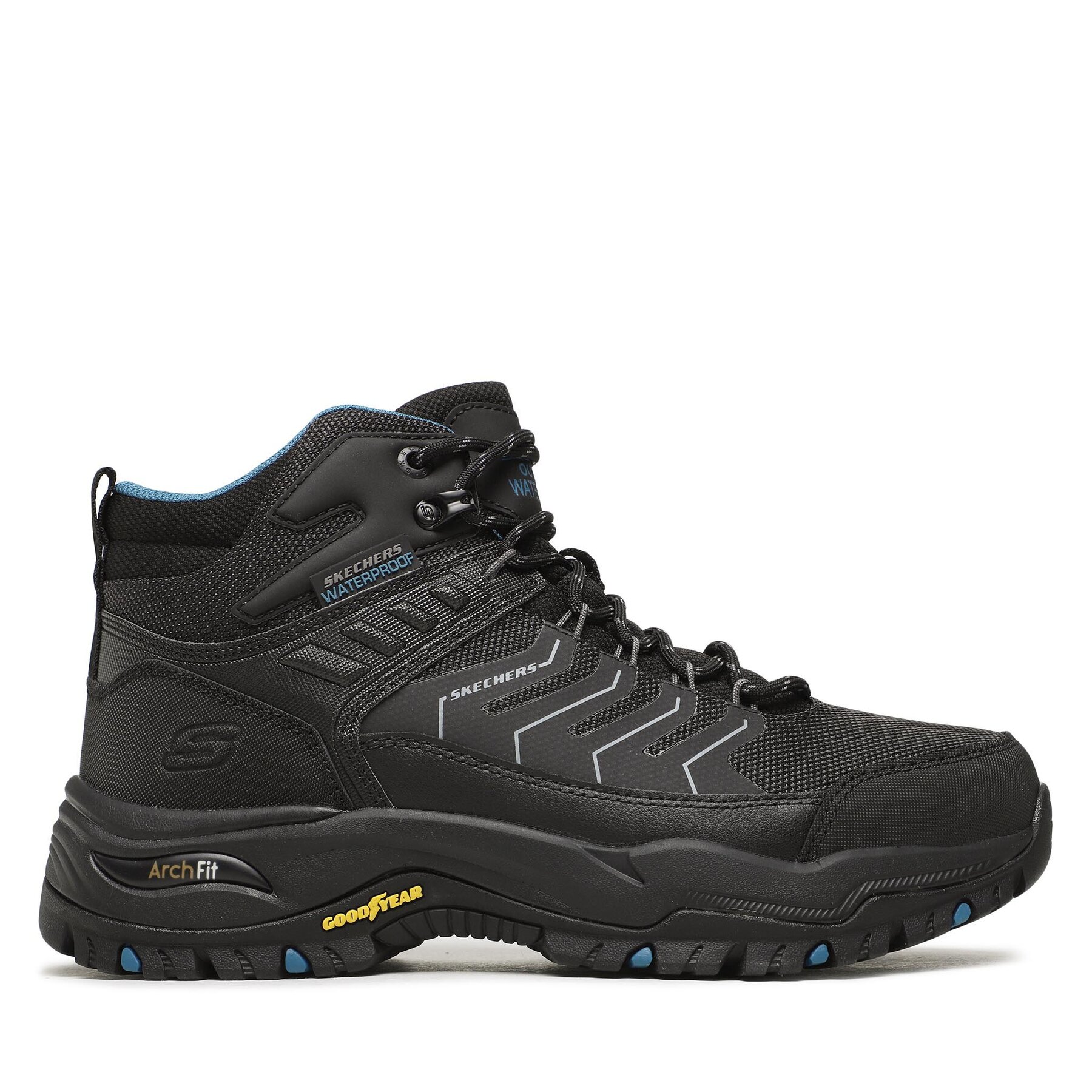 Skechers Férfi Bakancs, Méret: 42, Fekete, Arch Fit Dawson Raveno 204634/BLK