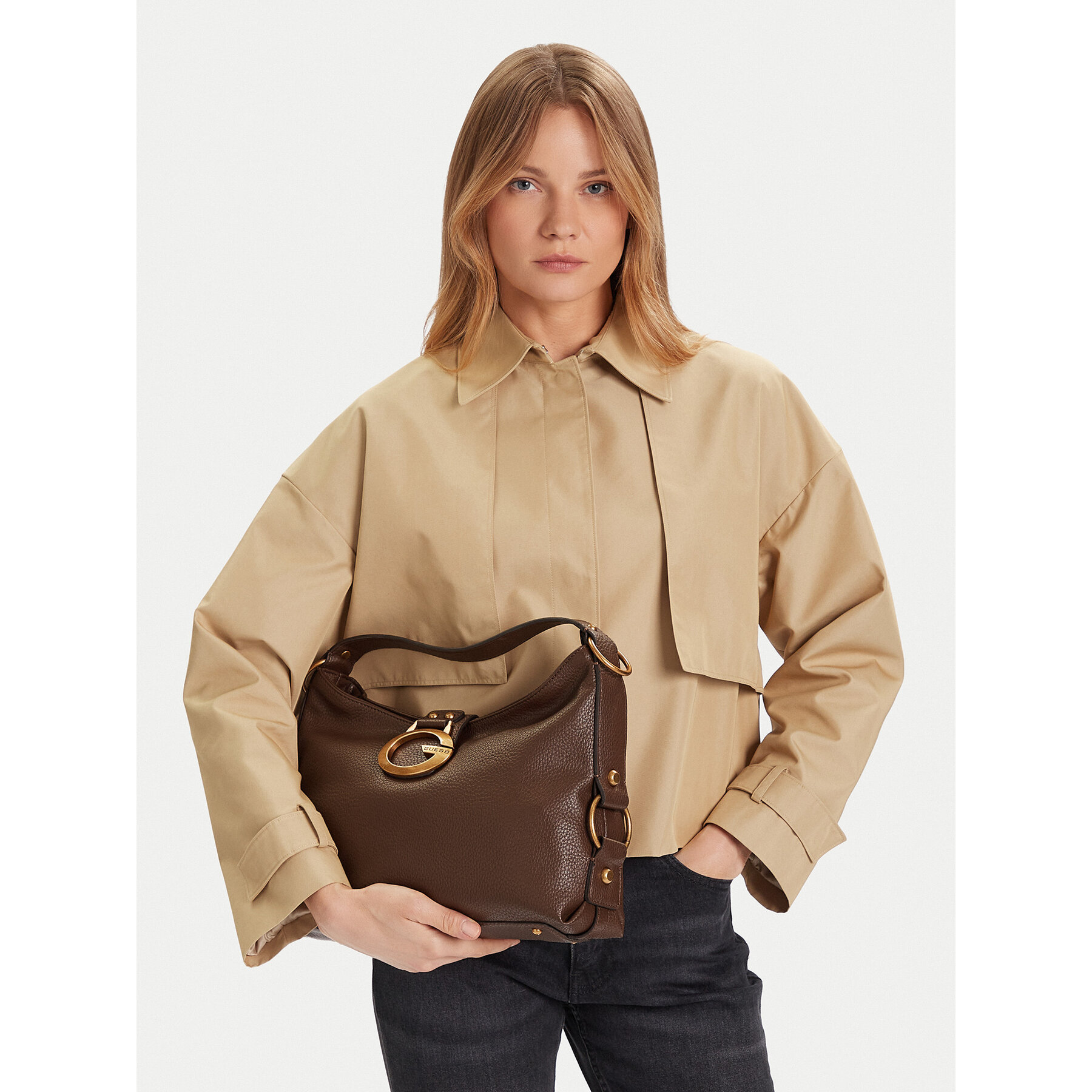 Дамска чанта Guess Camden HWBB93 08180 Кафяв